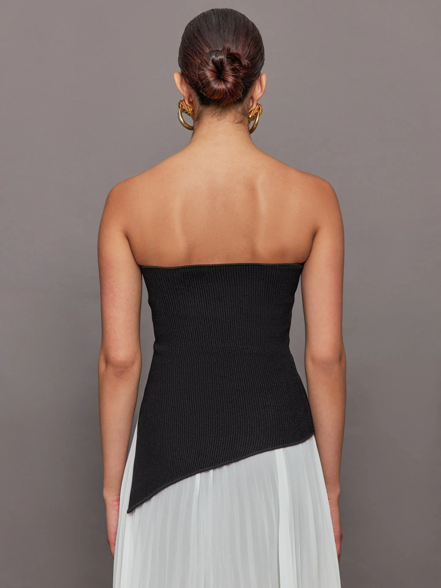 Carbon38 | Asymmetrical Sweater Top | Black - Image 4