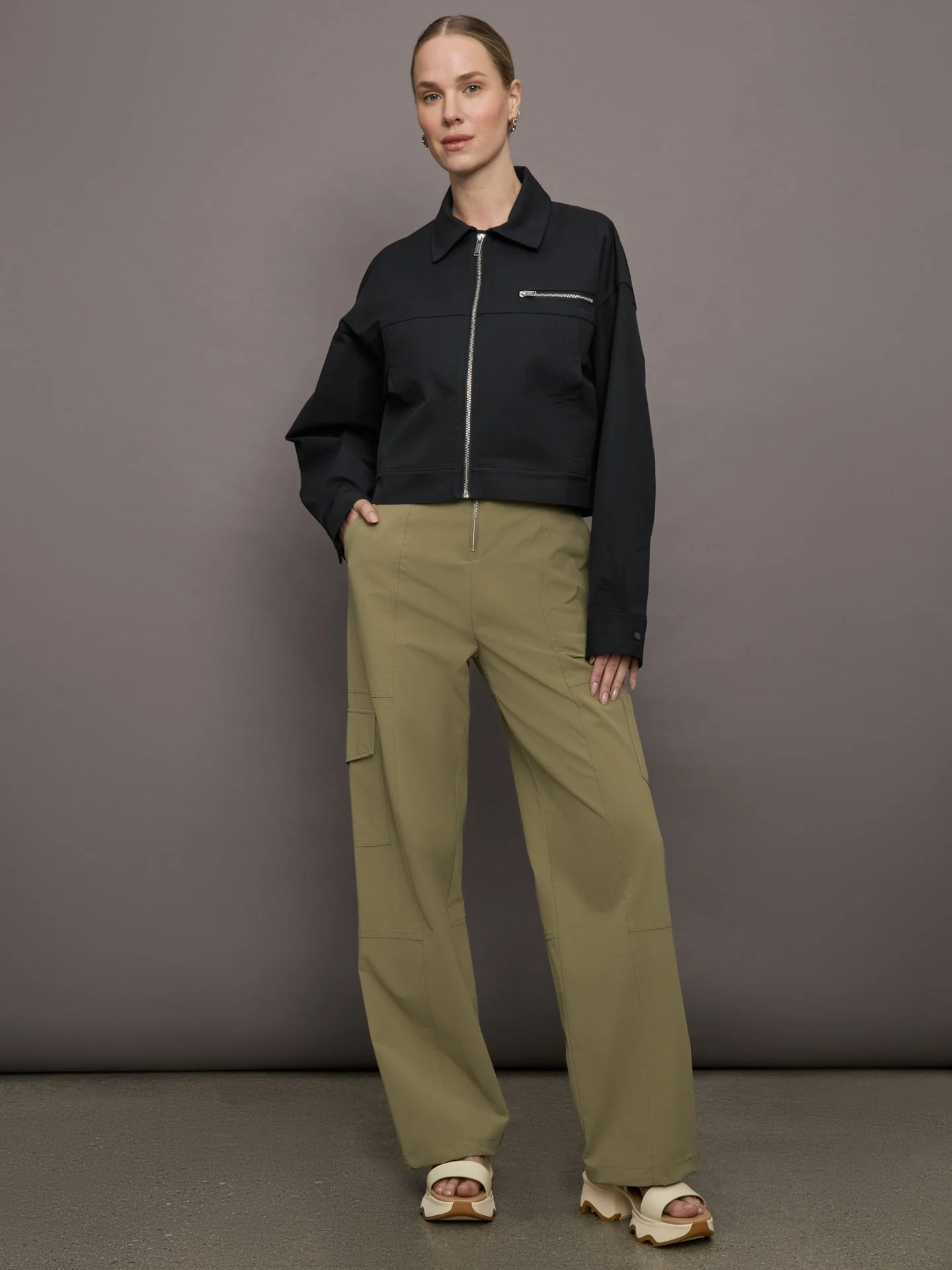 Bandier | Clinton Crop Jacket | Black - Image 2