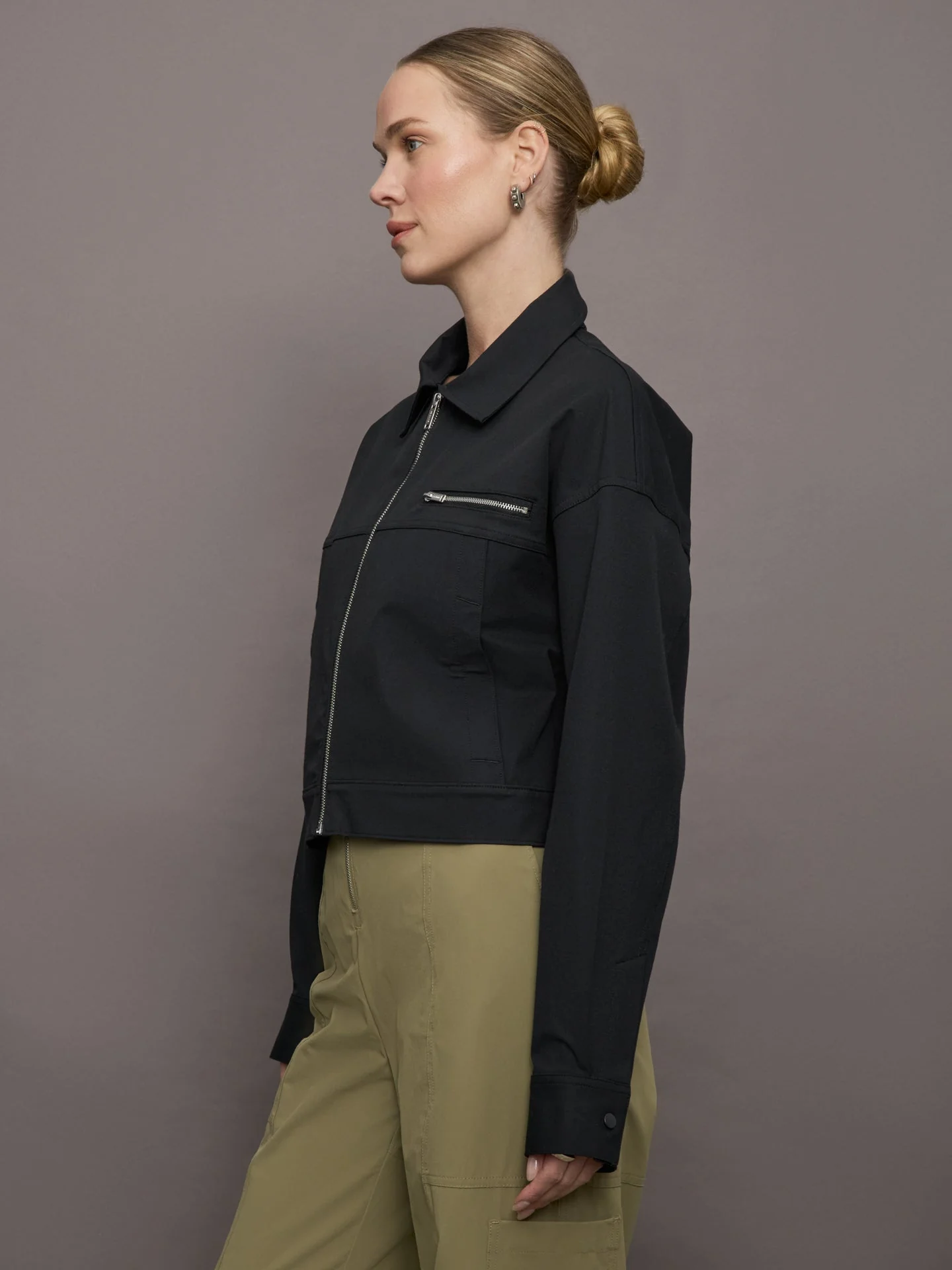 Bandier | Clinton Crop Jacket | Black - Image 3
