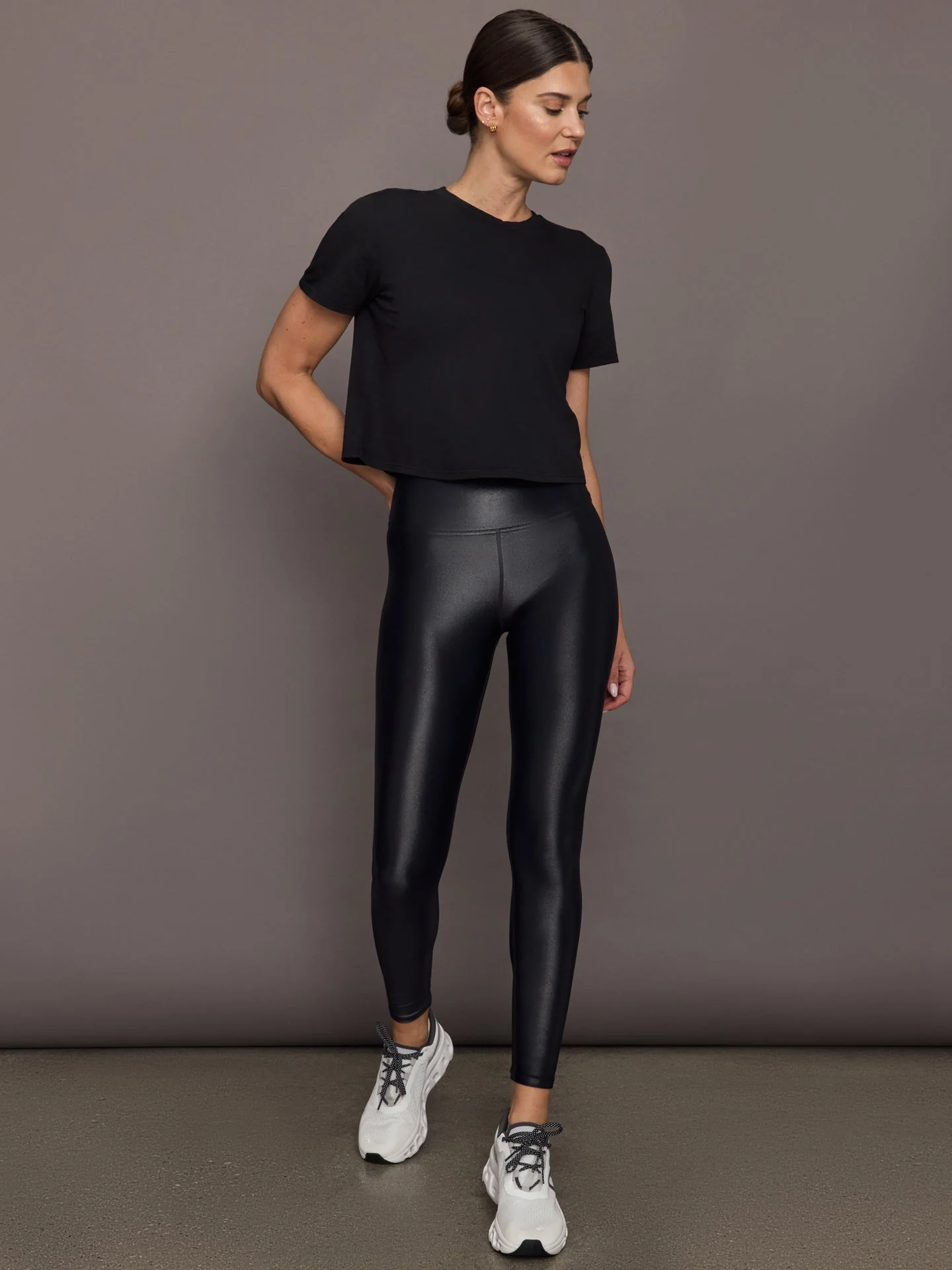 Carbon38 | Boxy Crop Tee | Black - Image 5