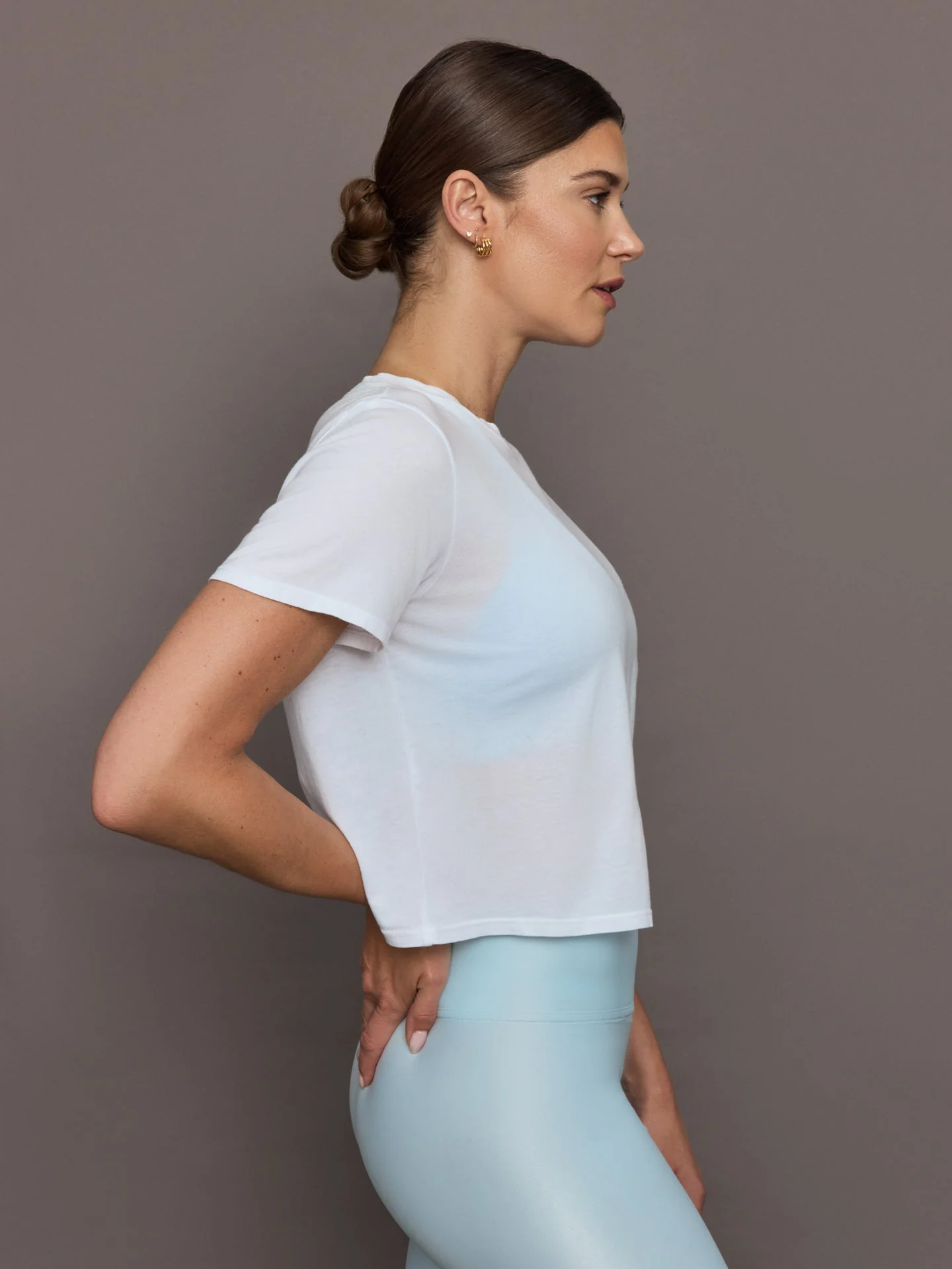 Carbon38 | Boxy Crop Tee | White - Image 3