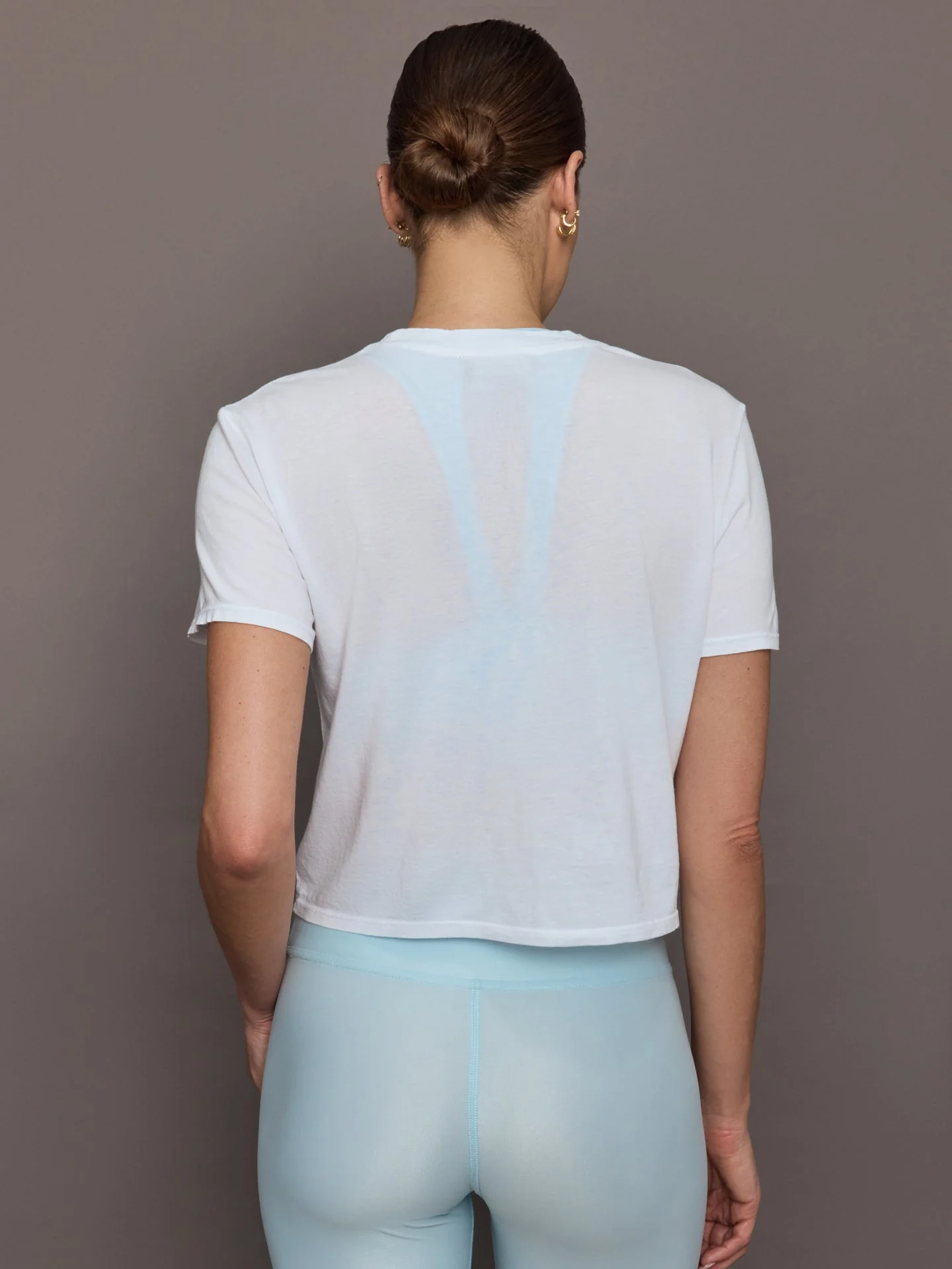 Carbon38 | Boxy Crop Tee | White - Image 4