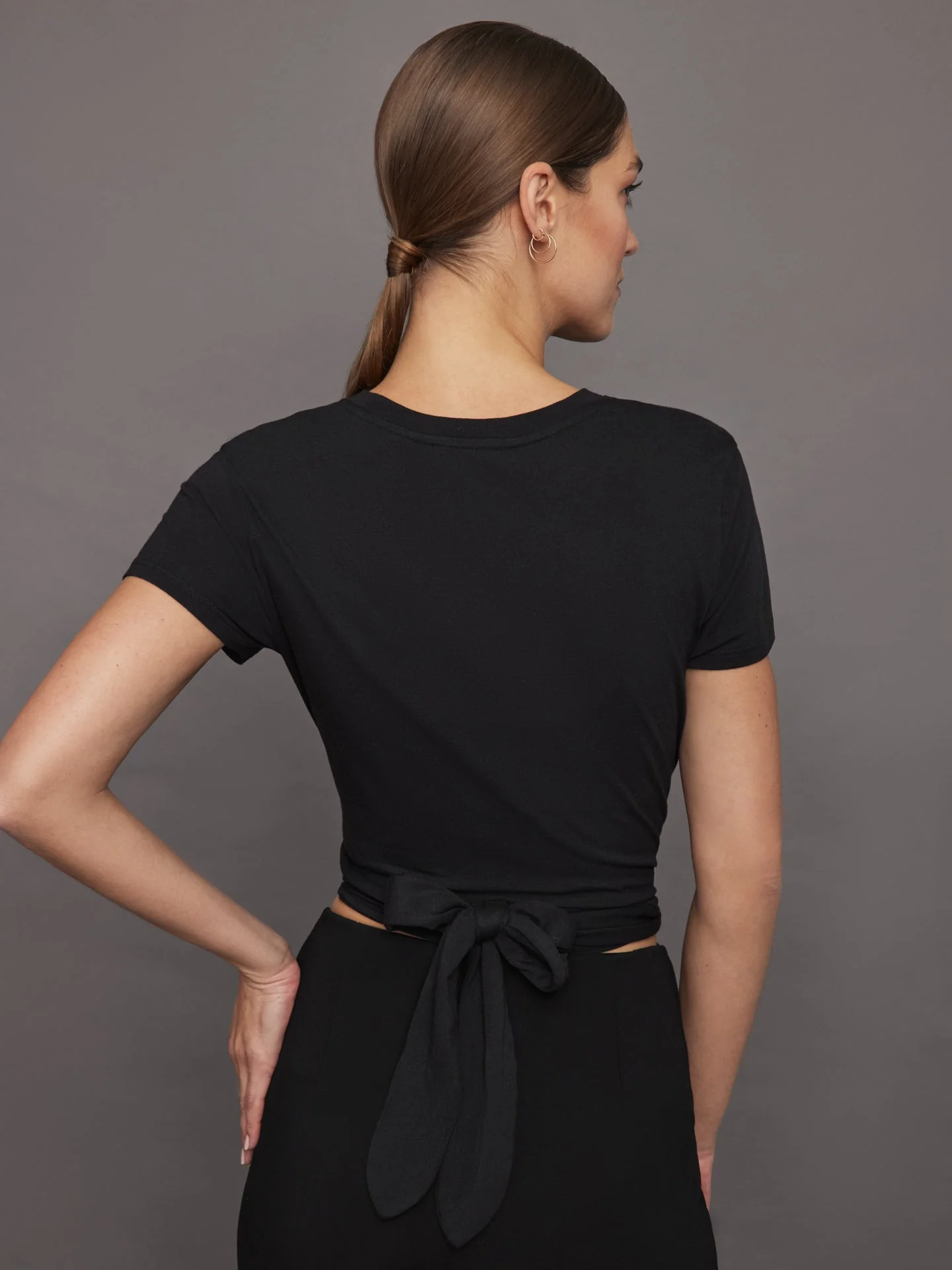 Carbon38 | Cap Sleeve Top | Black - Image 4
