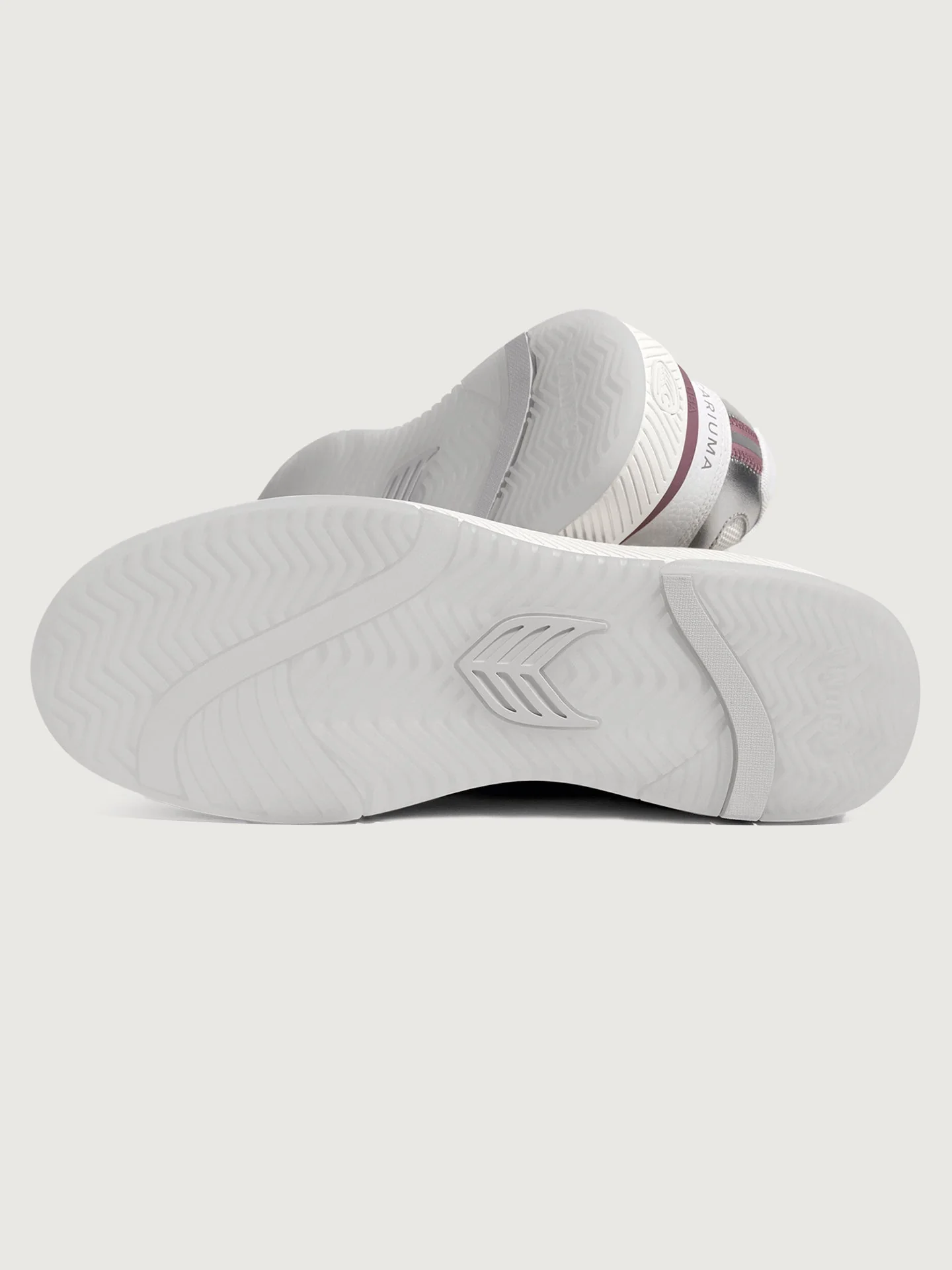 Cariuma | Uba Premium Leather & Mesh Sneakers | White/Metallic Silver Blush Pink - Image 5