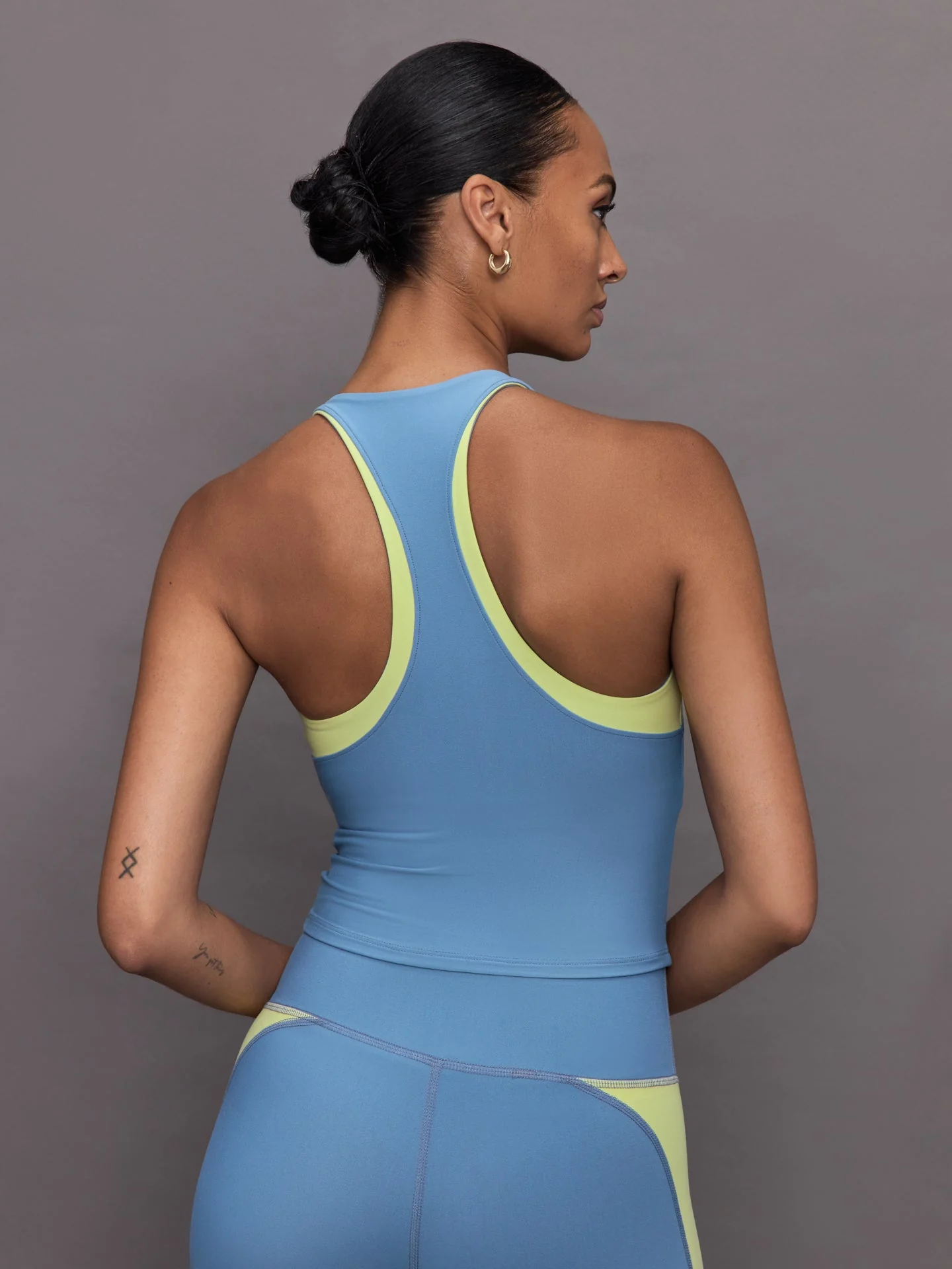 Carbon38 | Colorblock High Neck Tank | Coronet Blue/Charlock - Image 4
