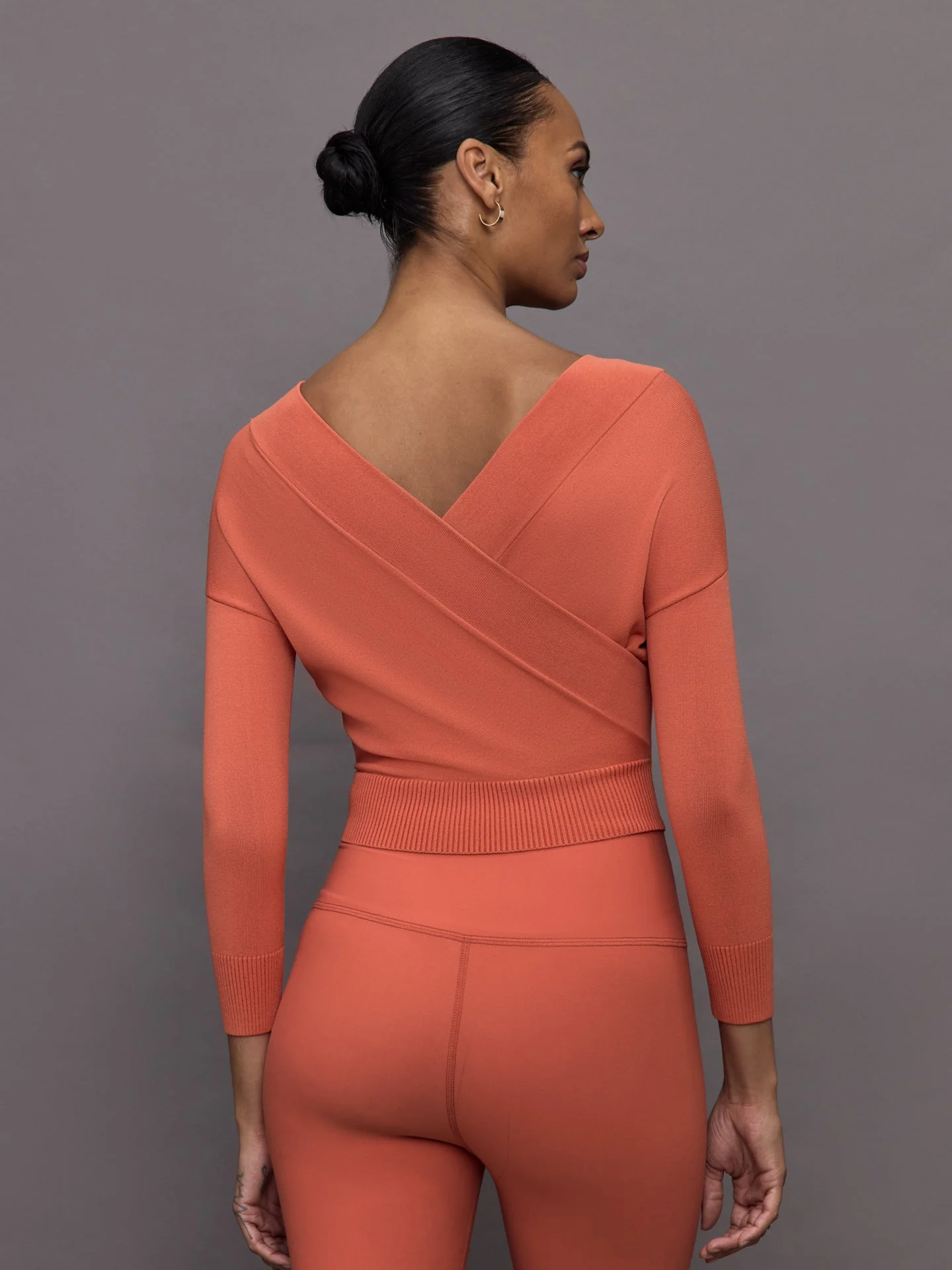 Carbon38 | Cross Over Sweater | Burnt Sienna - Image 4