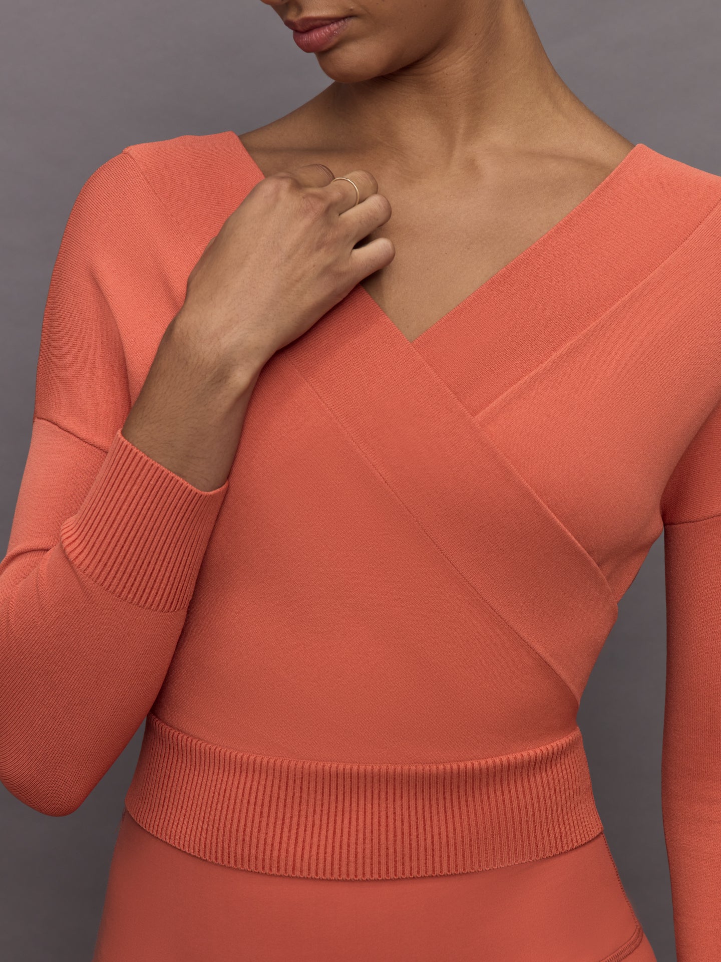 Carbon38 | Cross Over Sweater | Burnt Sienna - Image 5