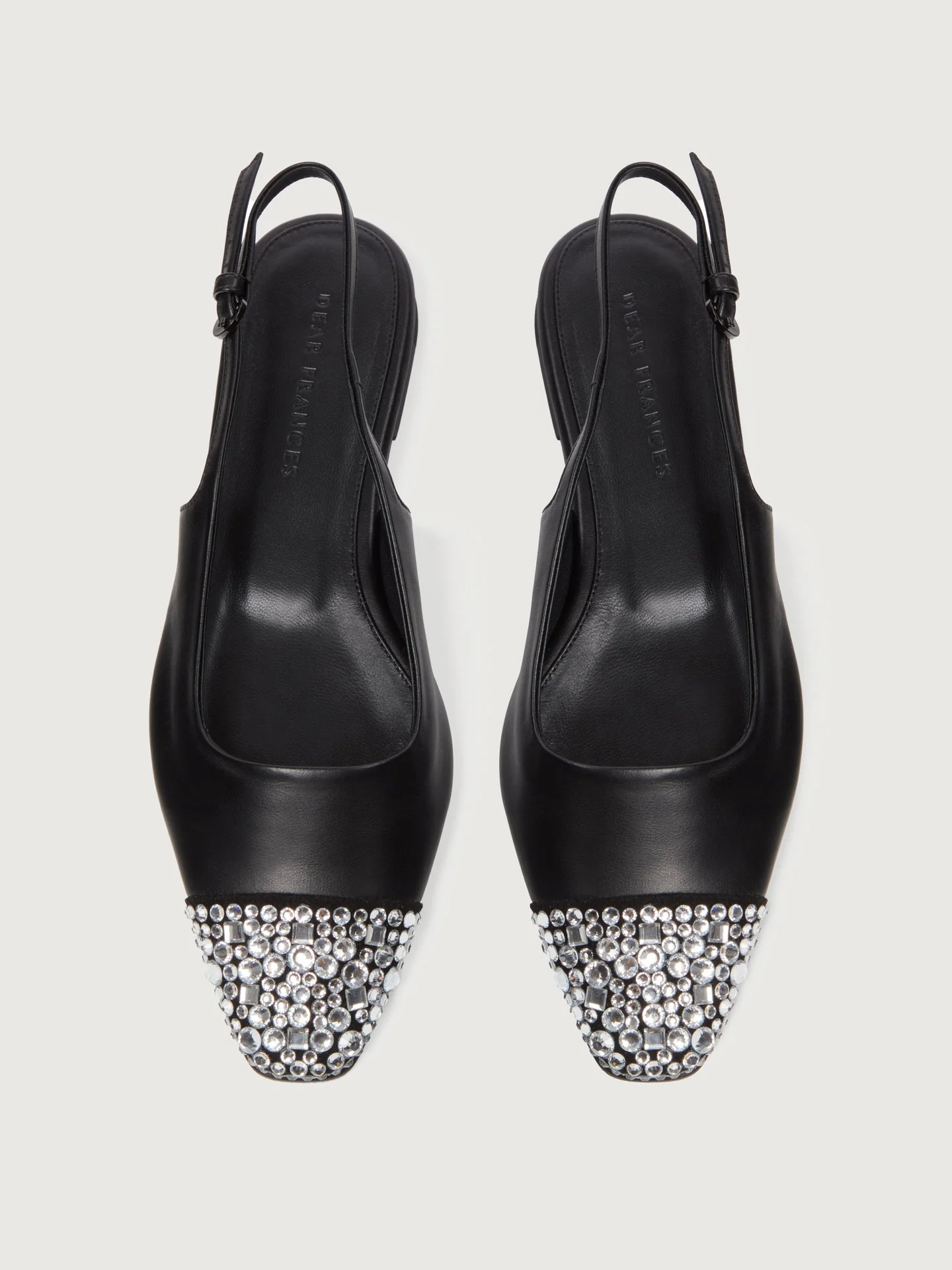 Dear Frances | Tia w/ Crystals | Black W/Crystals - Image 2