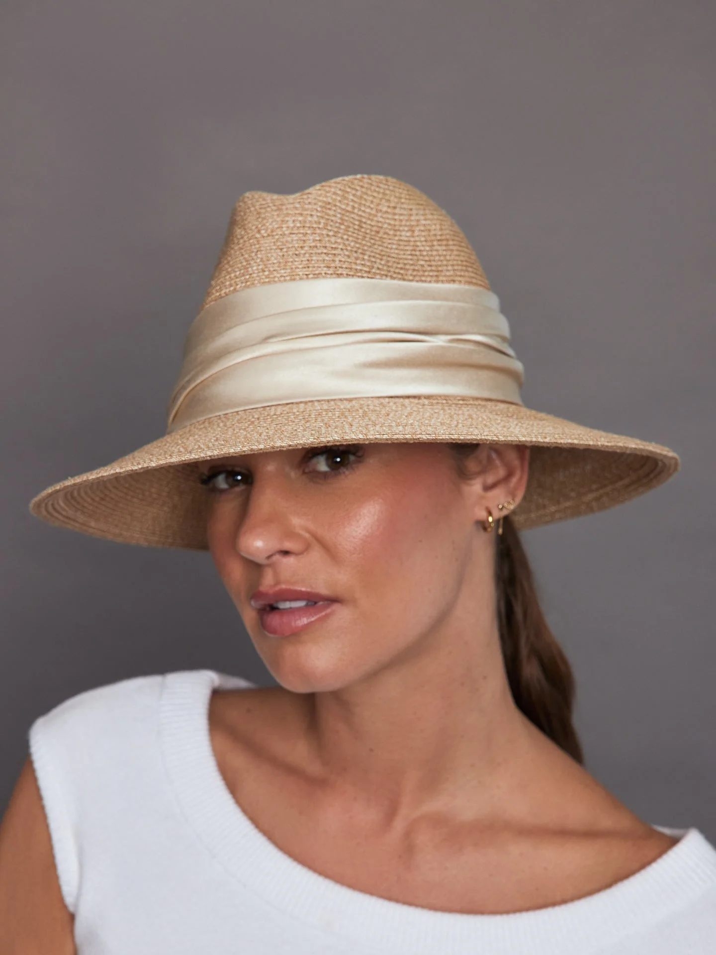 Eugenia Kim | Courtney Packable Fedora | Sand - Image 2