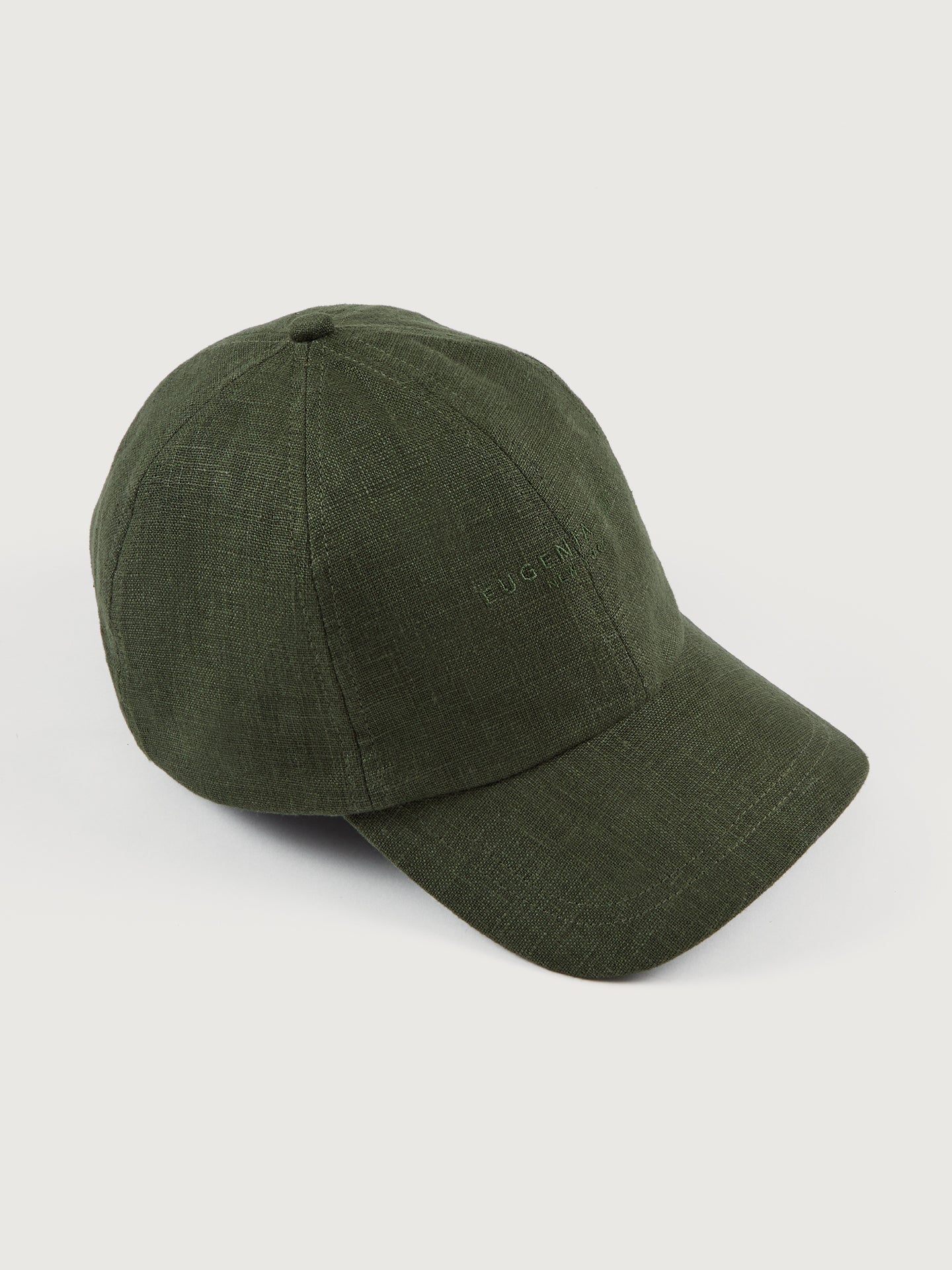 Eugenia Kim | Lo Linen Baseball Cap | Olive - Image 2