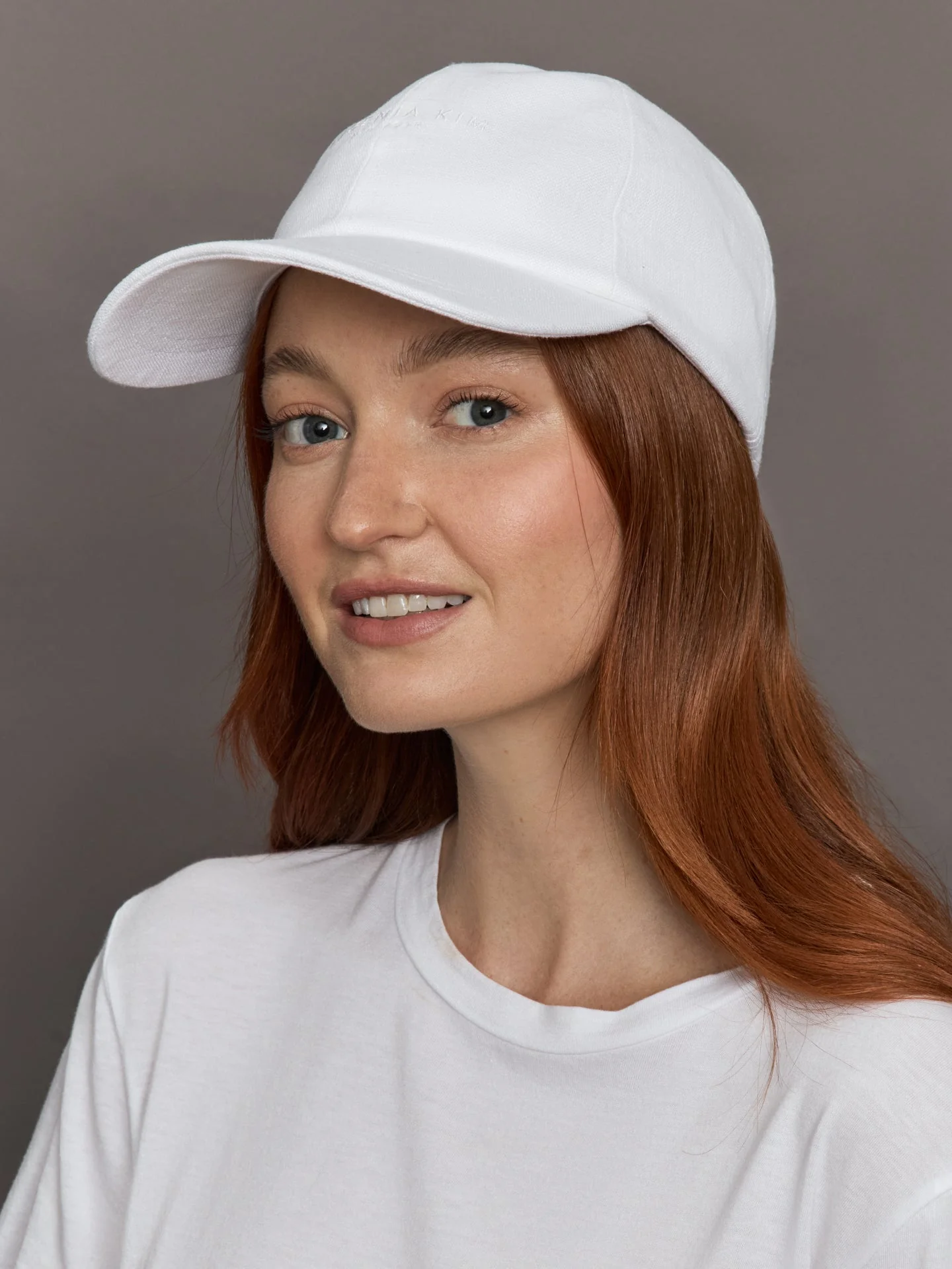 Eugenia Kim | Lo Linen Baseball Cap | Optic White Linen
