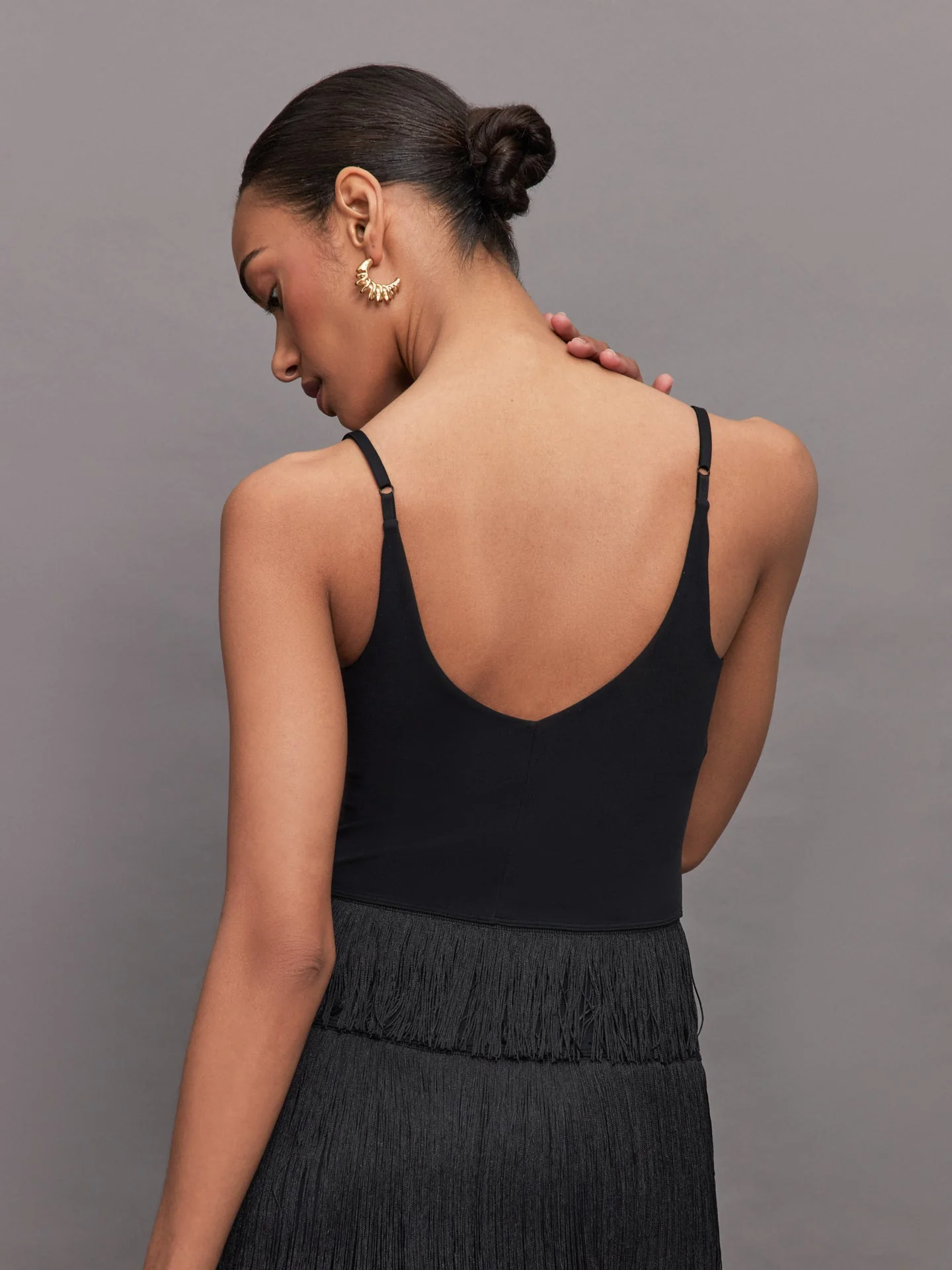 Carbon38 | Fringe Tank in Melt | Black - Image 2