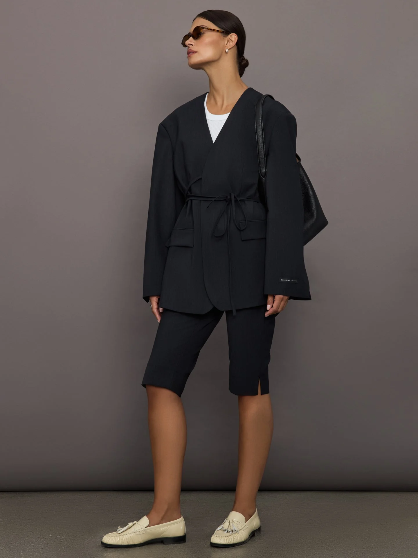 Herskind | Aliyah Pants | Navy Melange - Image 2
