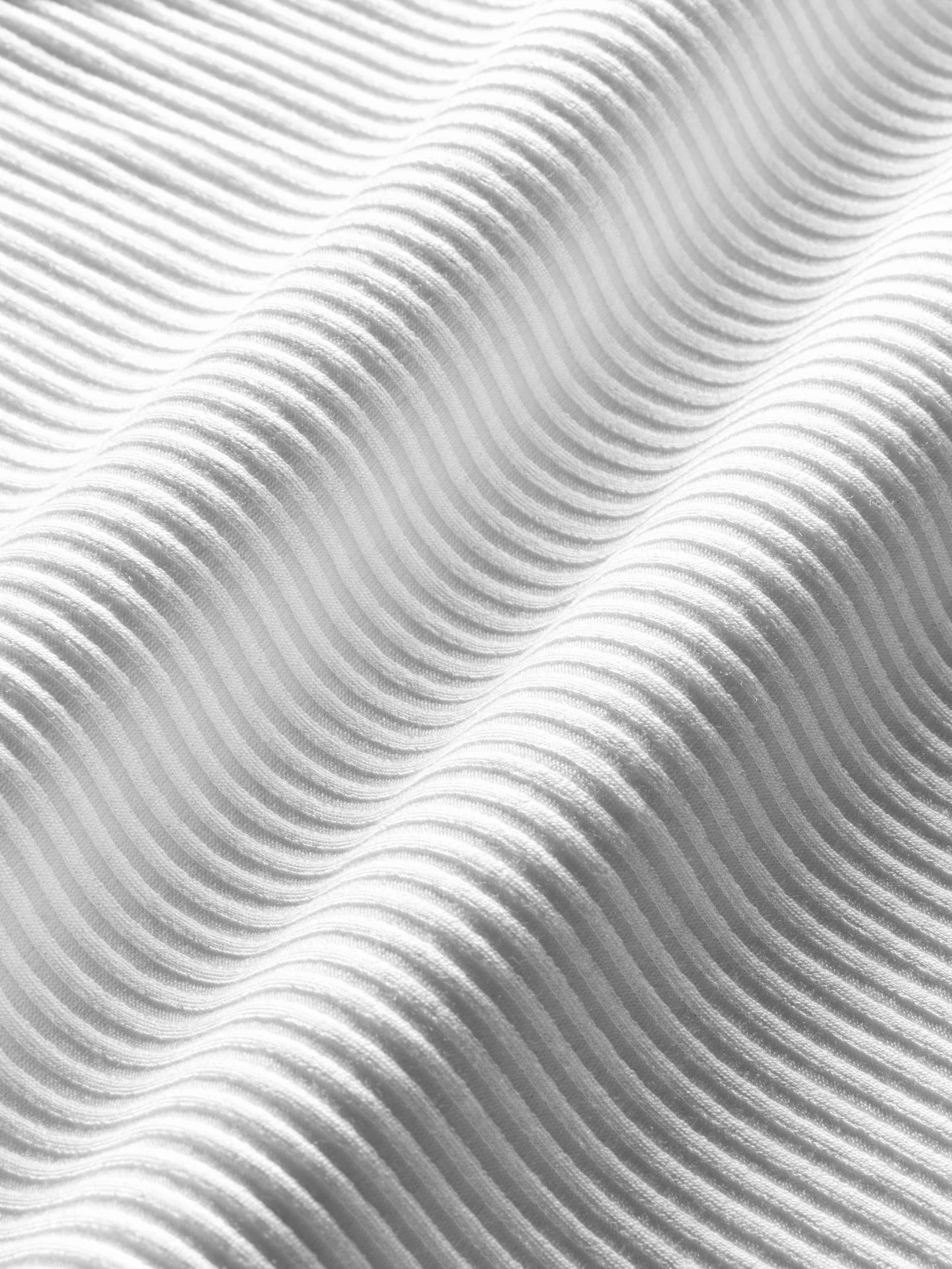 Carbon38 | High Neck Fitted Tank in Ribbed Jersey | White - Image 5