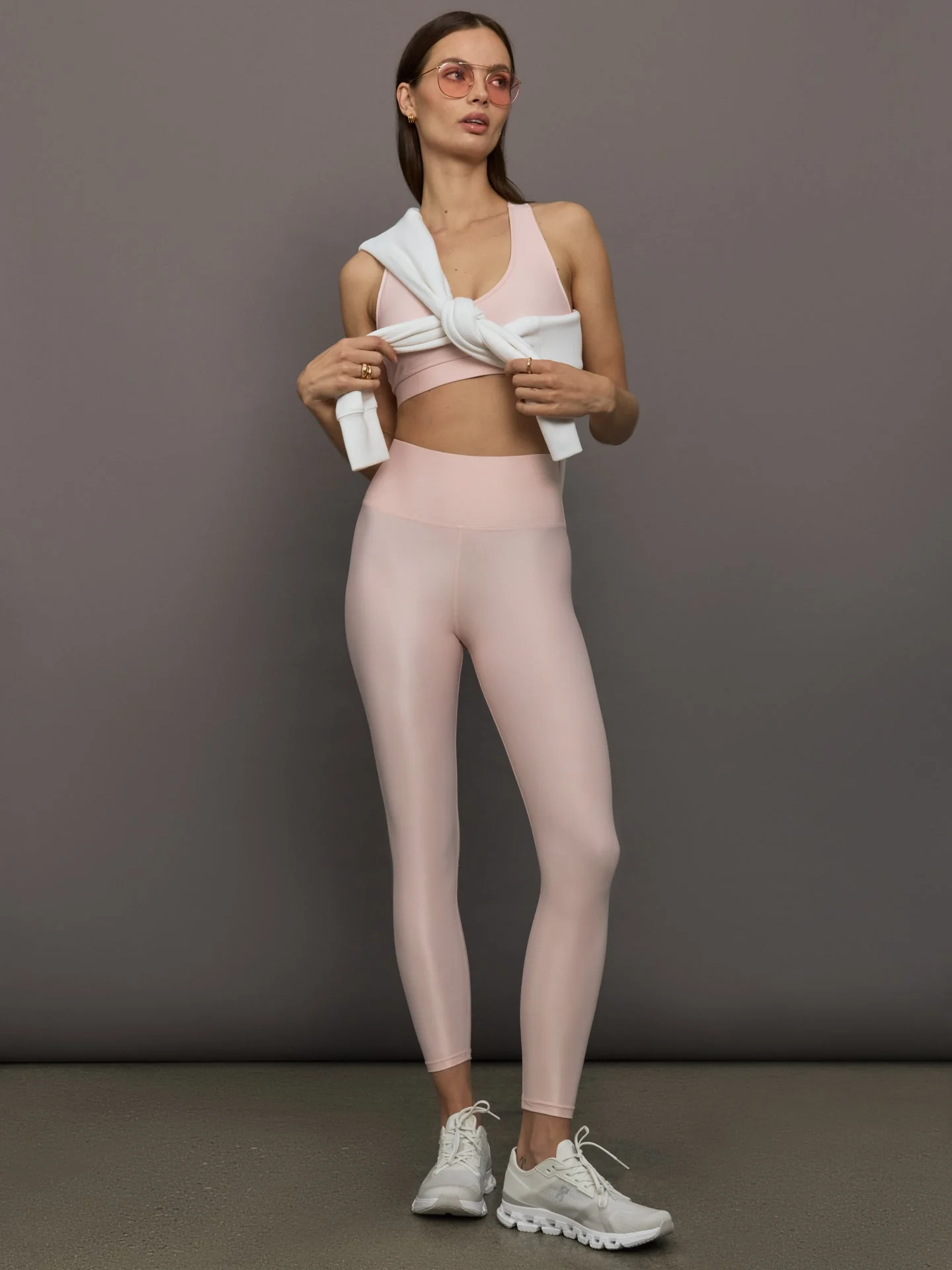 Carbon38 | High Rise 7/8 Legging in Takara Shine | Lotus - Image 2