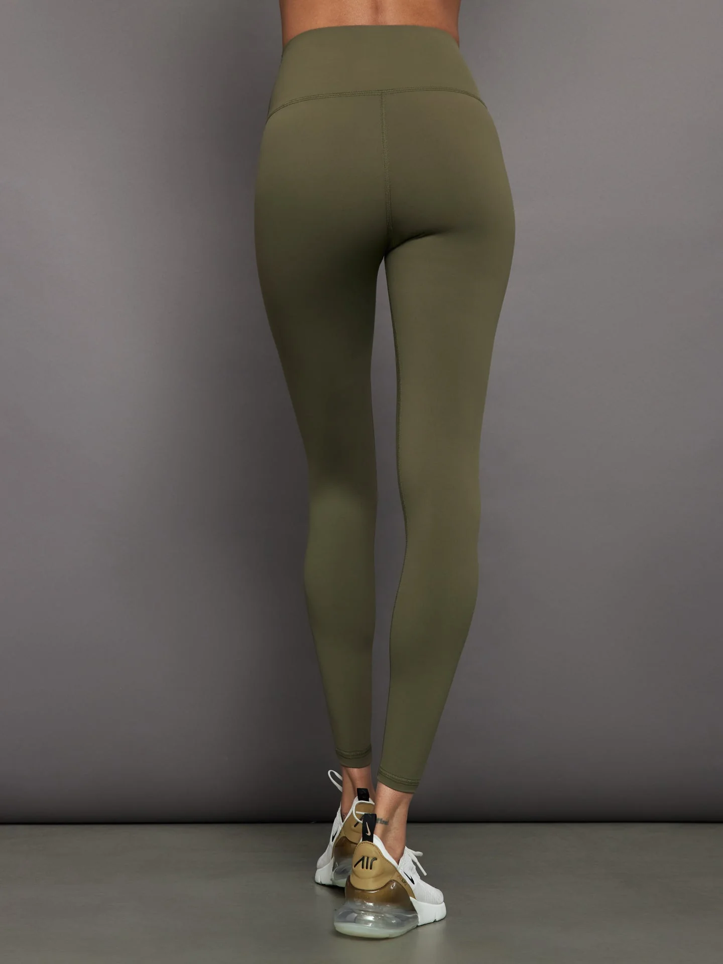 Carbon38 | High Rise Full-Length Legging in Diamond Compression | Olive - Image 3