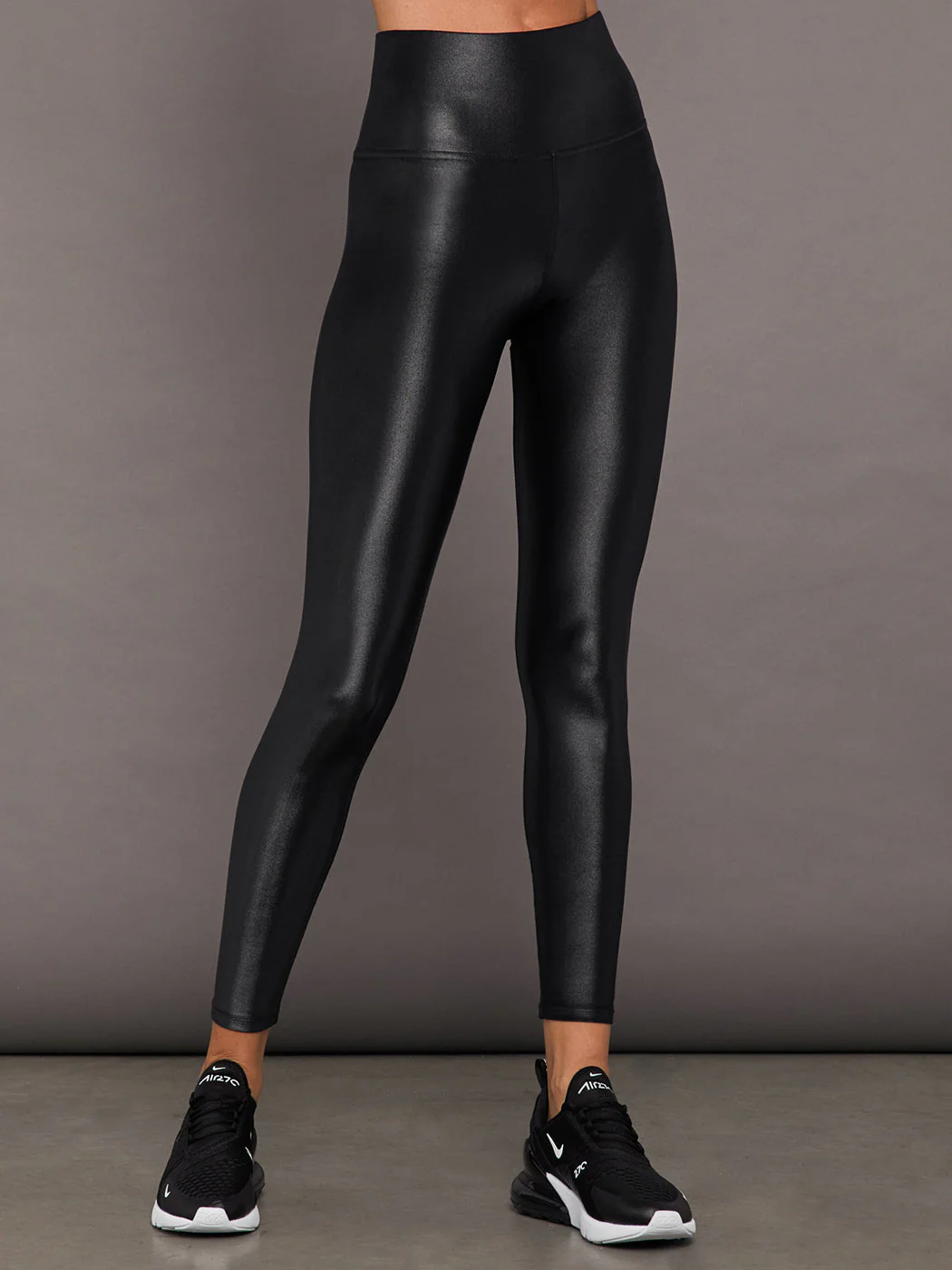 High Rise Full-Length Legging in Takara Shine | Black