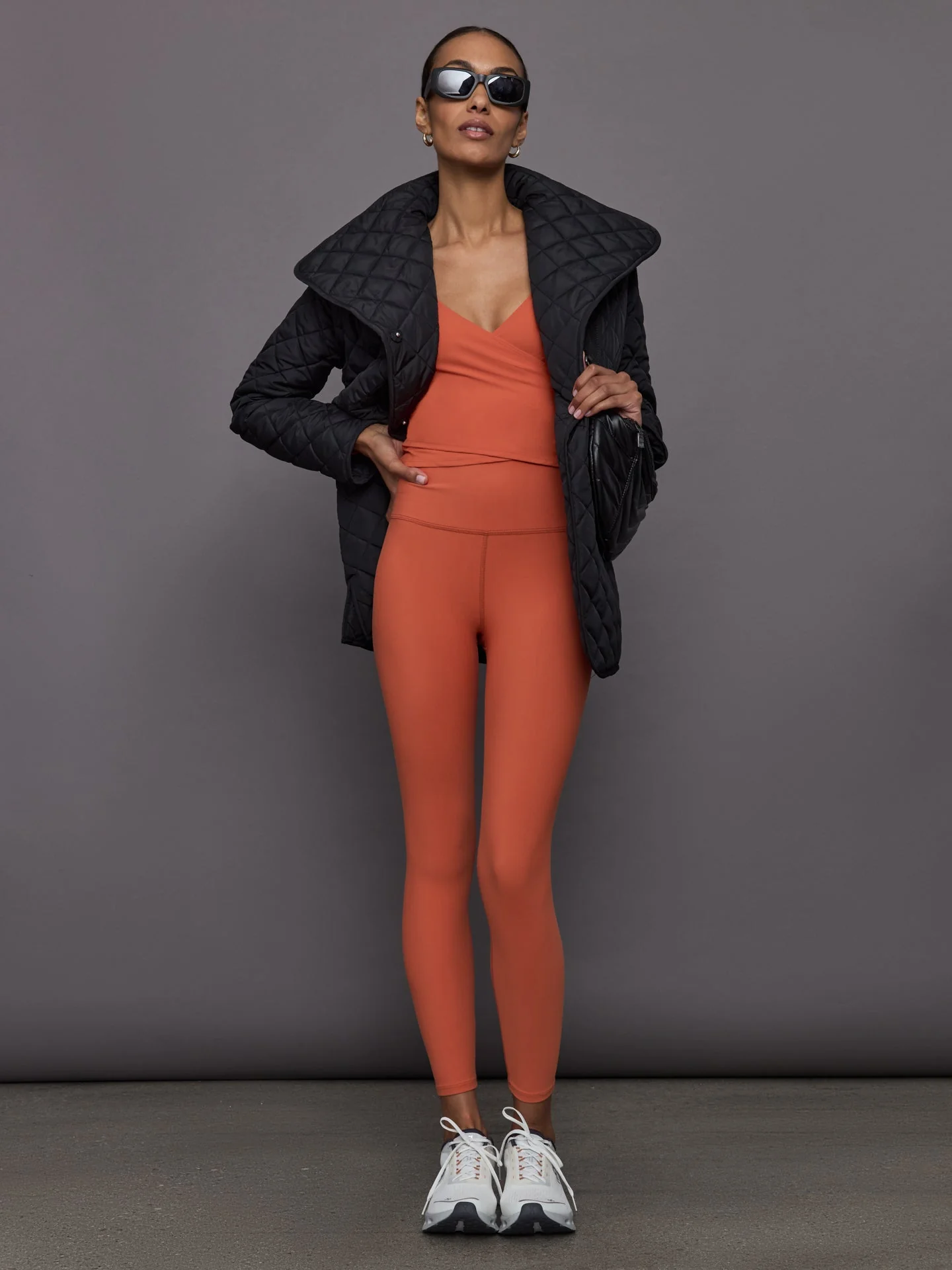 Carbon38 | High Rise Legging in Melt | Burnt Sienna - Image 5
