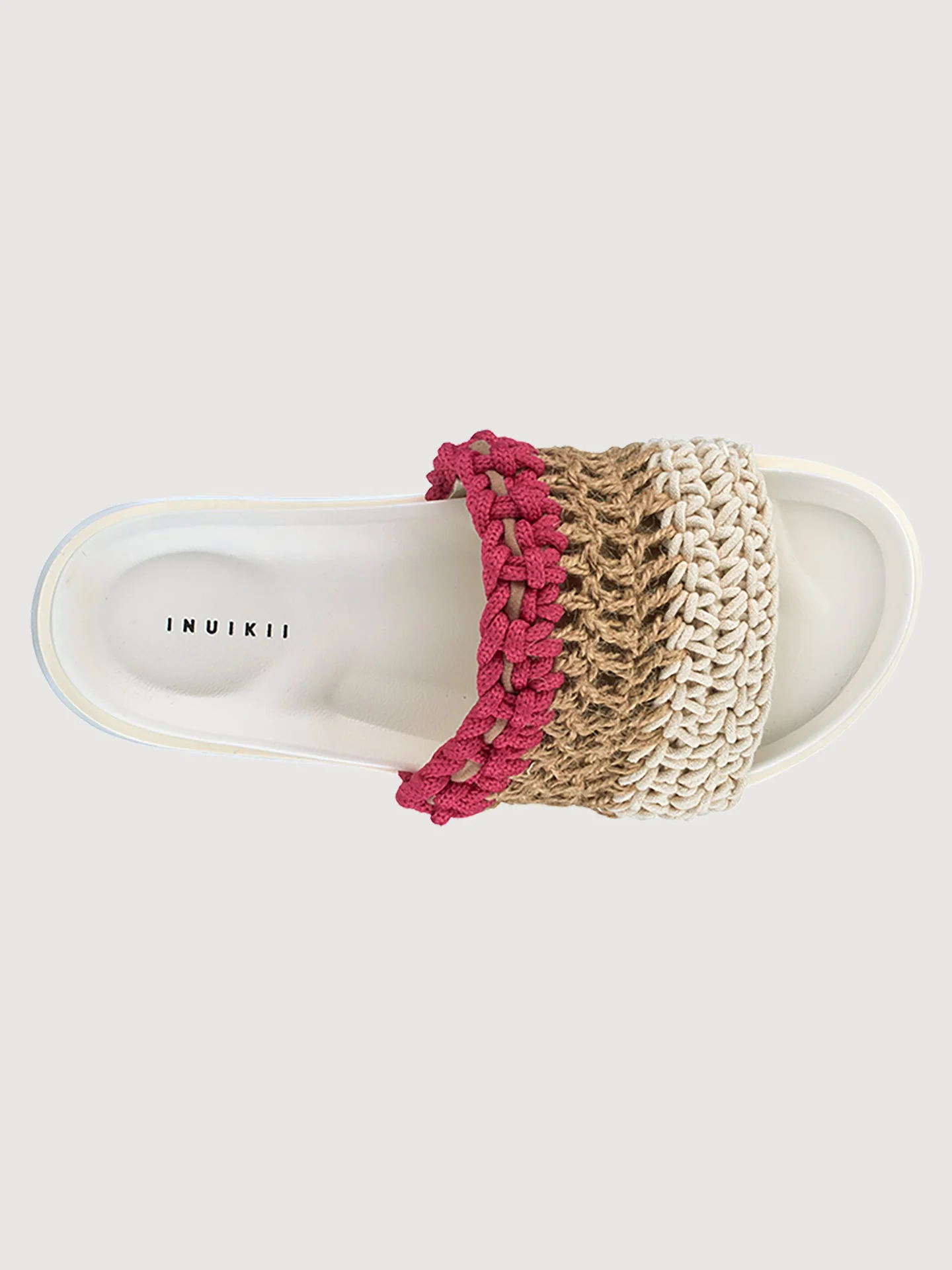 Inuikii | Loose Knitted Slide | Fuchsia - Image 2