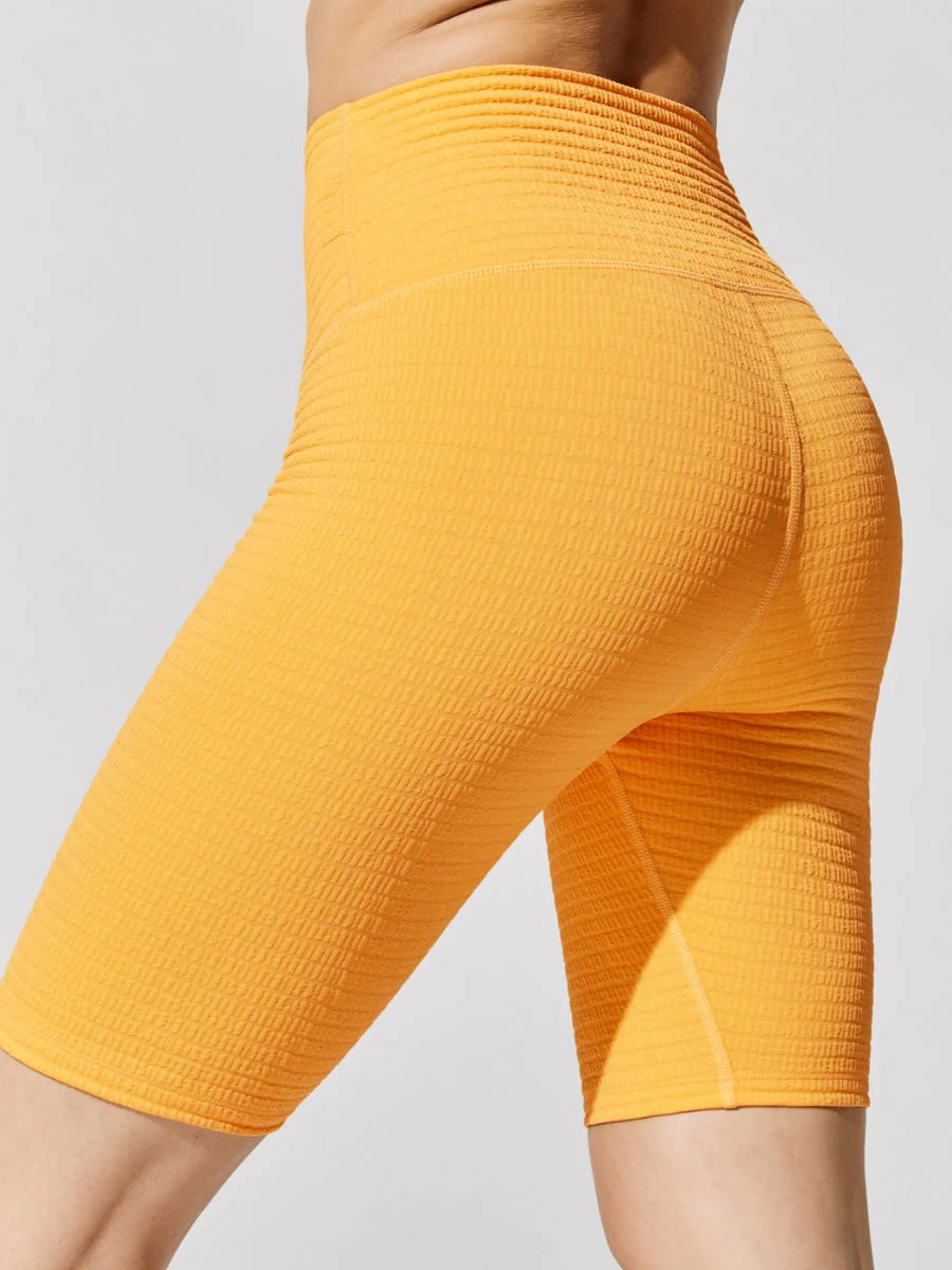 Carbon38 | Jacquard Biker Short | Pale Apricot - Image 3