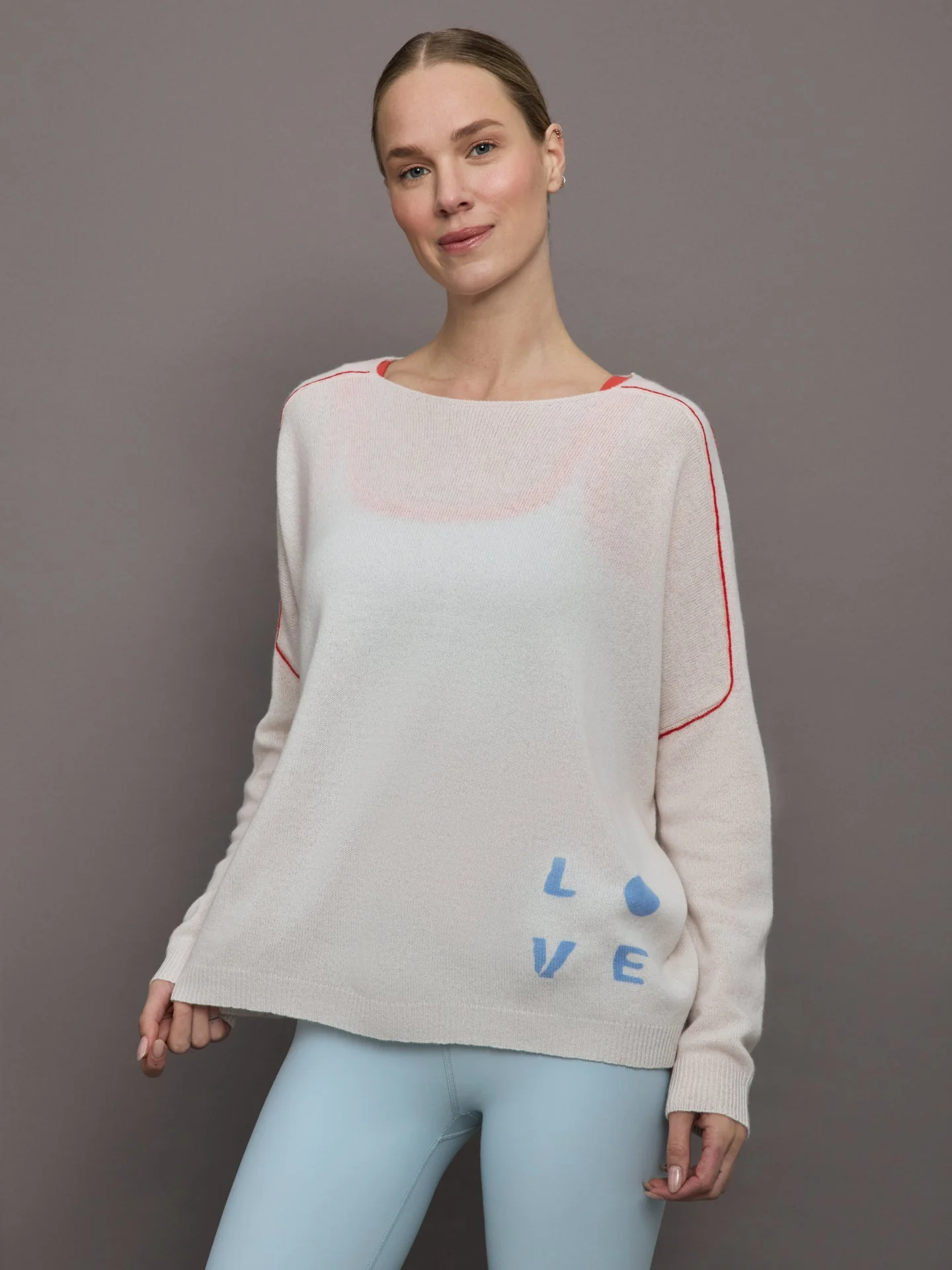 Kerri Rosenthal | Love is All Around You Sweater | White