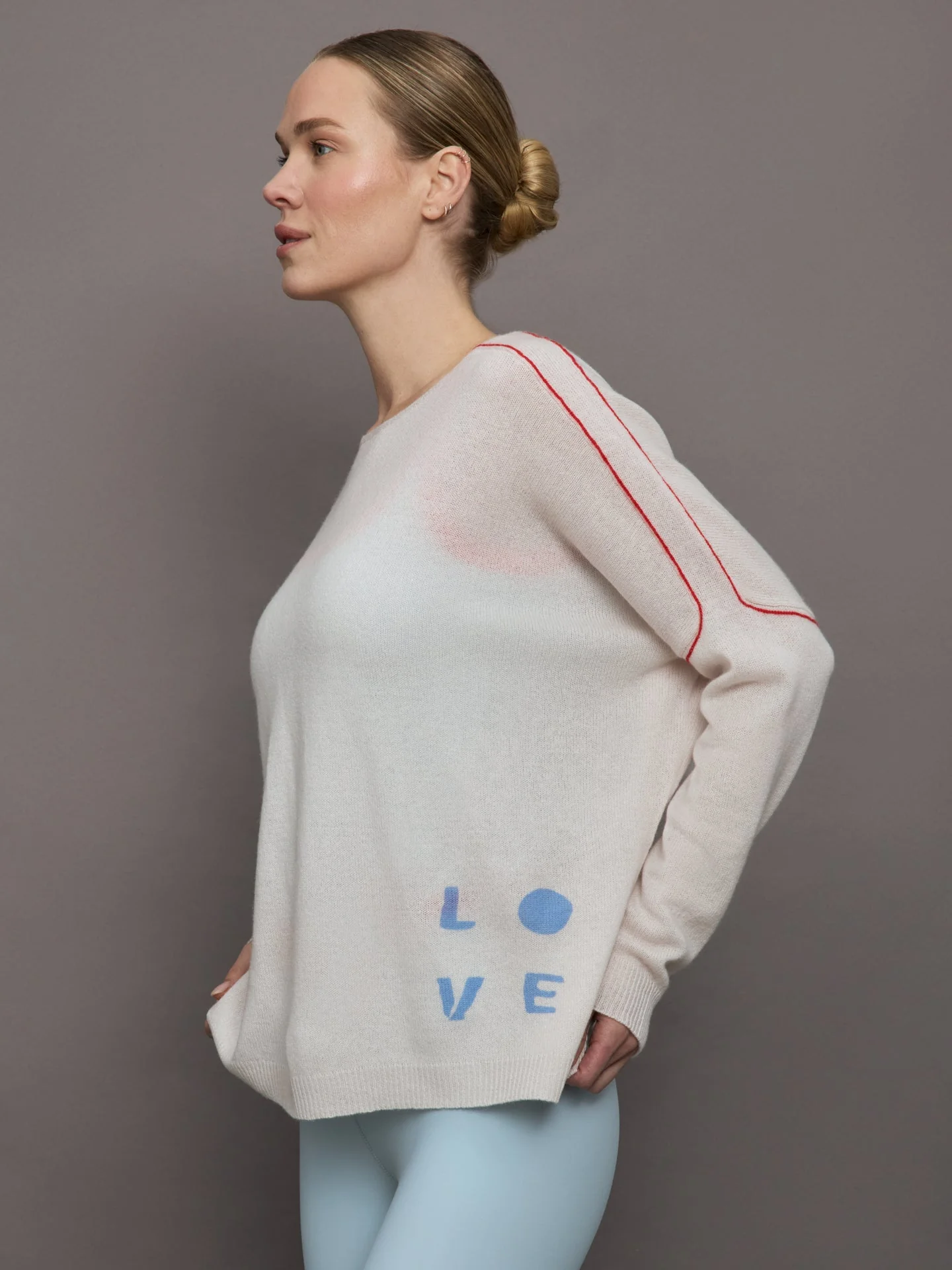 Kerri Rosenthal | Love is All Around You Sweater | White - Image 3