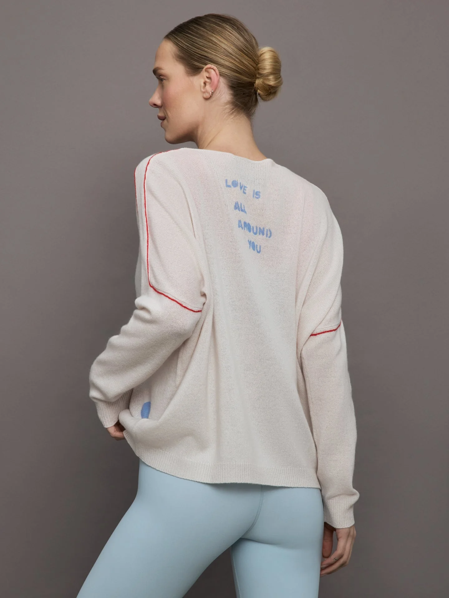 Kerri Rosenthal | Love is All Around You Sweater | White - Image 4