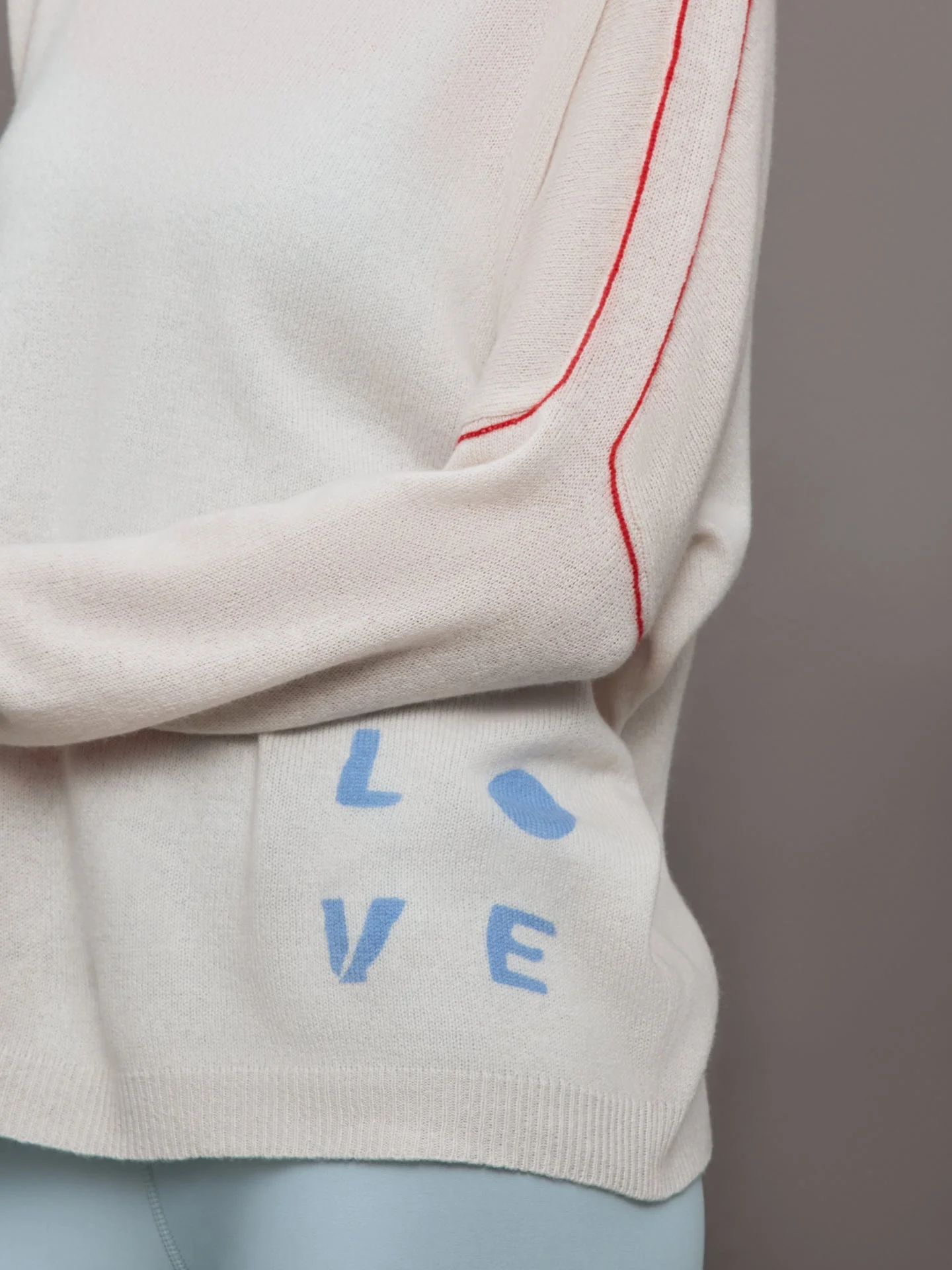 Kerri Rosenthal | Love is All Around You Sweater | White - Image 5