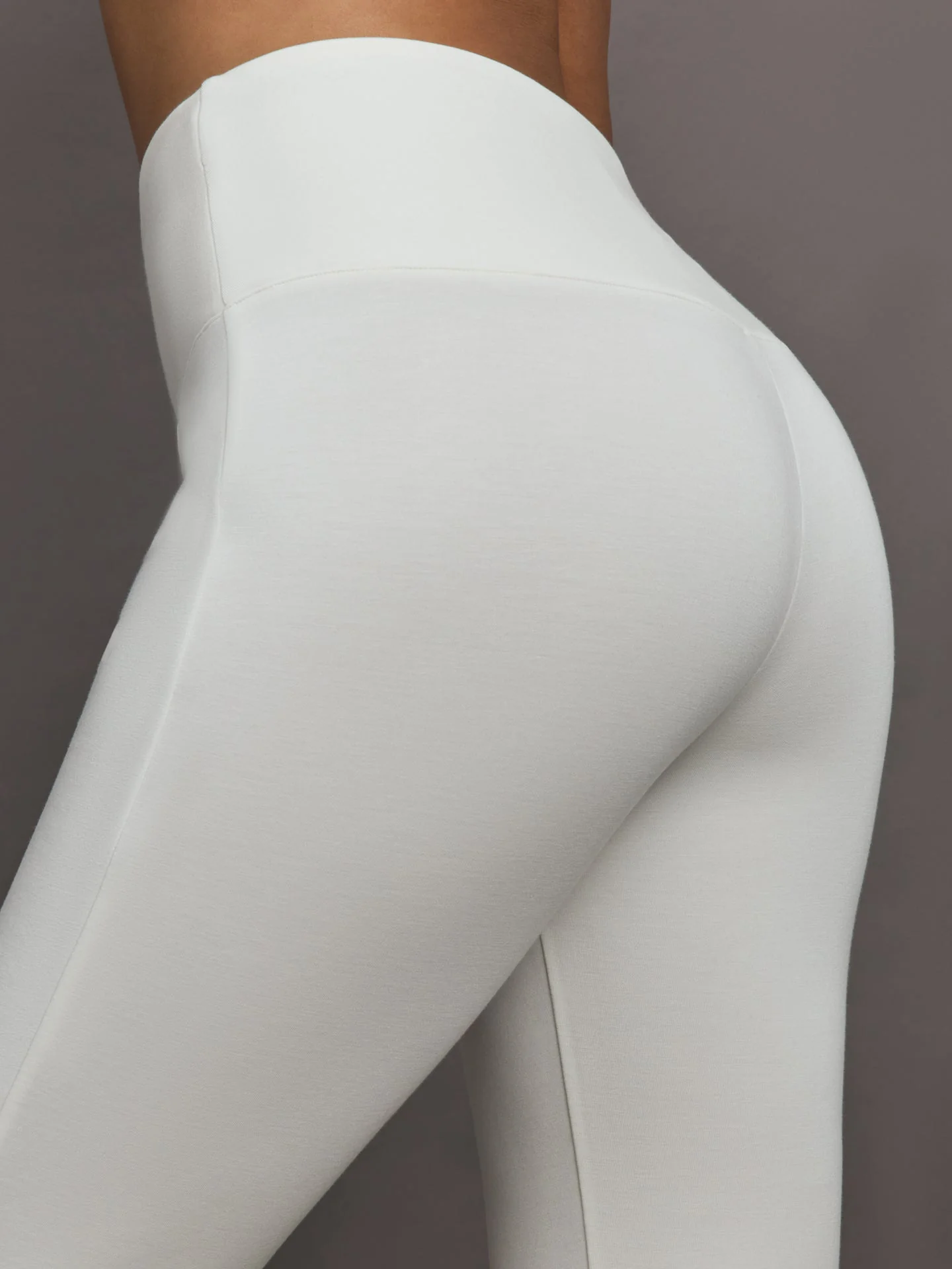 Carbon38 | Kick Flare Pant in Scuba | White - Image 5