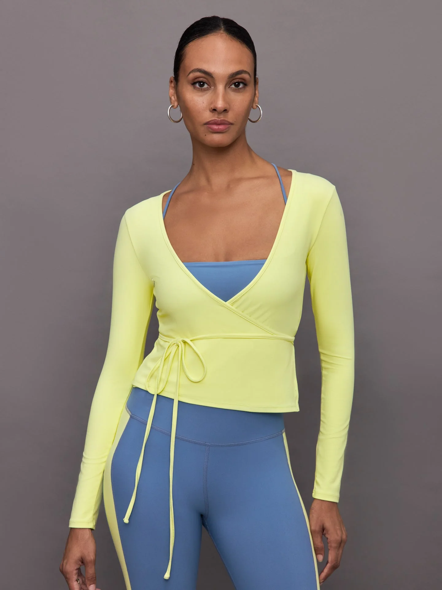 Carbon38 | Long Sleeve Tie Top in Melt | Charlock