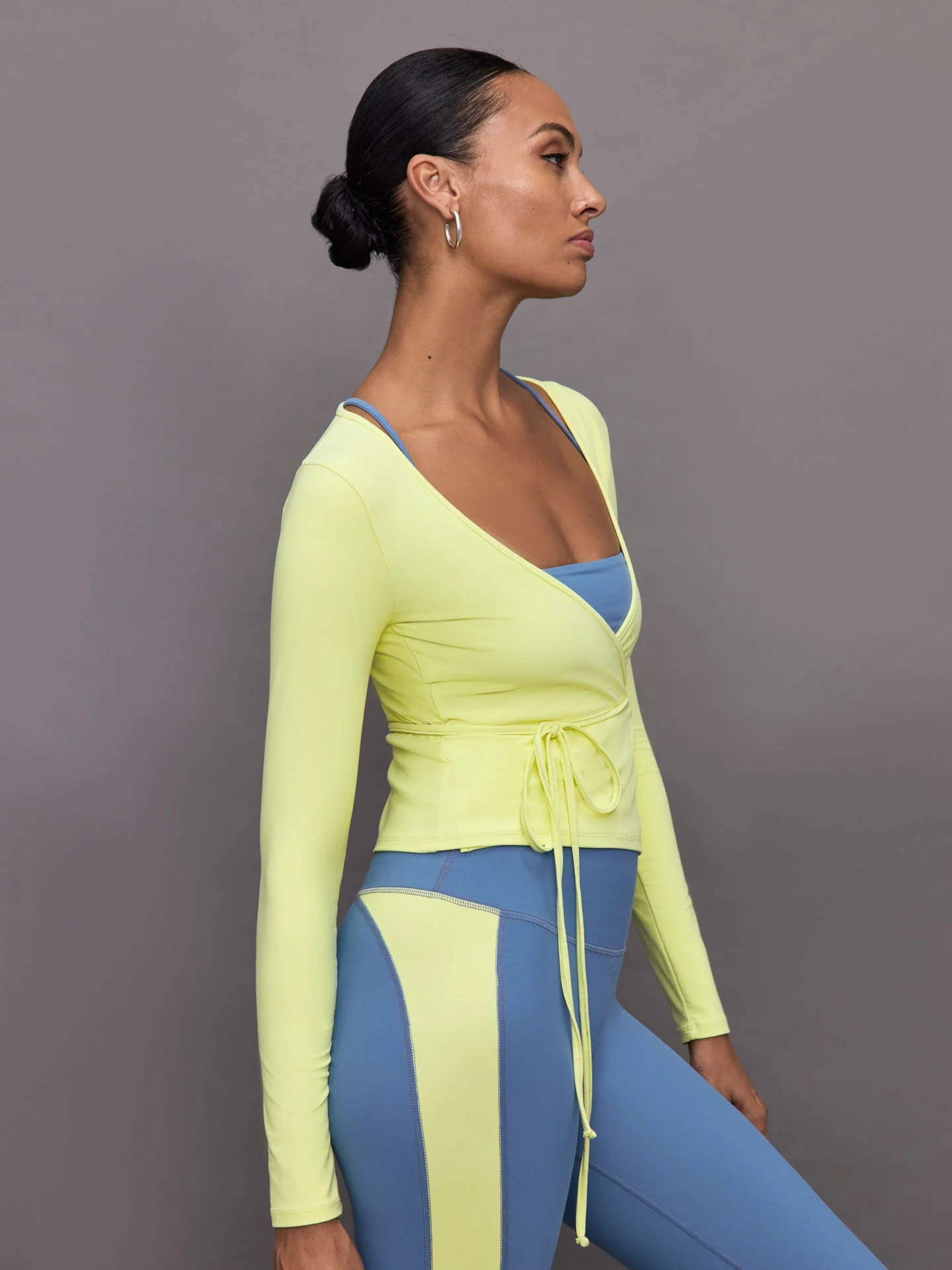 Carbon38 | Long Sleeve Tie Top in Melt | Charlock - Image 2