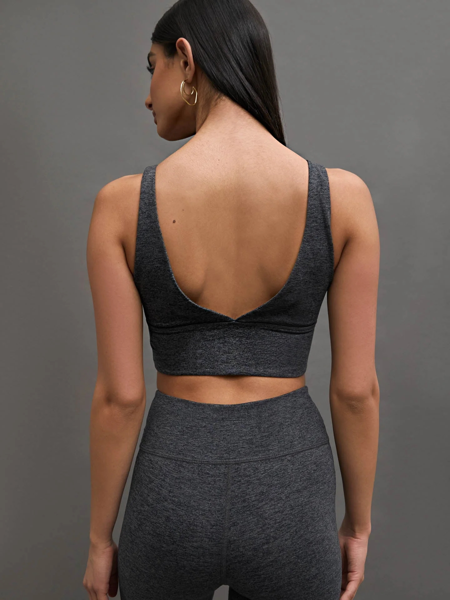 Carbon38 | Melange Bra | Dark Heather Grey - Image 2