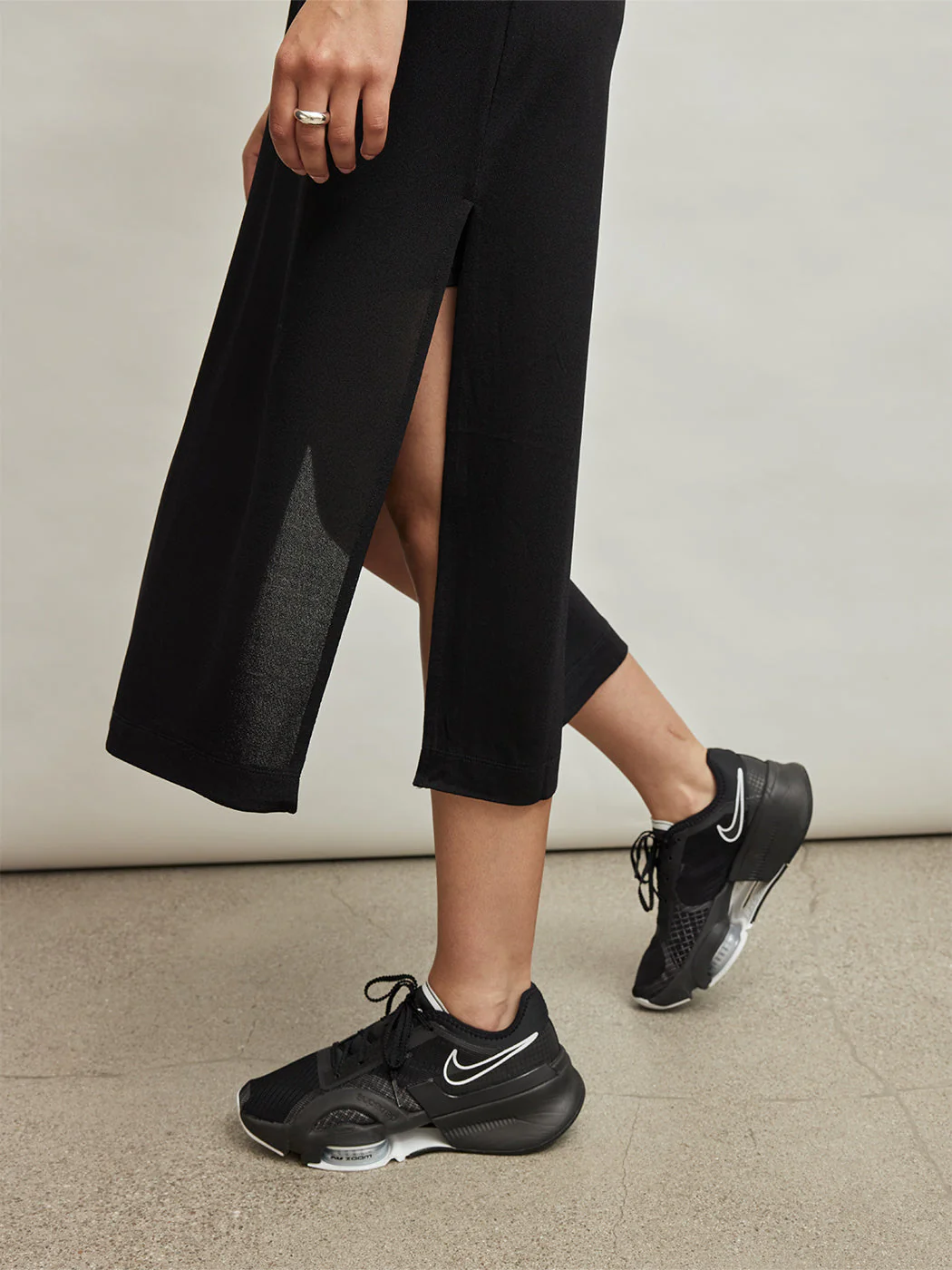 Carbon38 | Mesh Midi-length Tunic | Black - Image 5