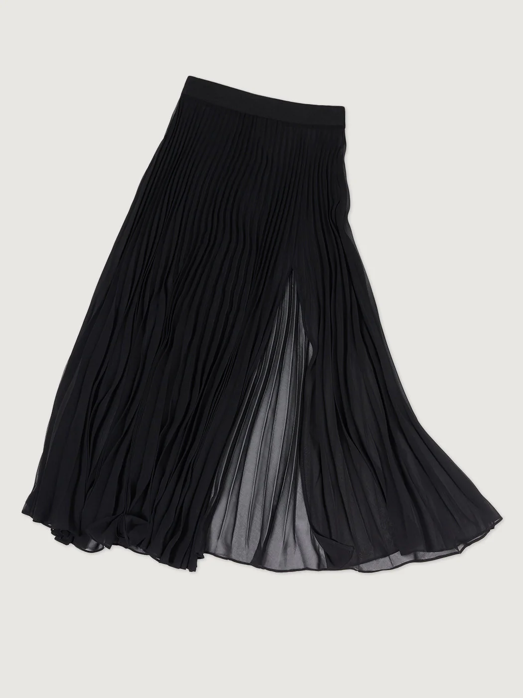 Mesh Pleated Skirt | Black - Image 5
