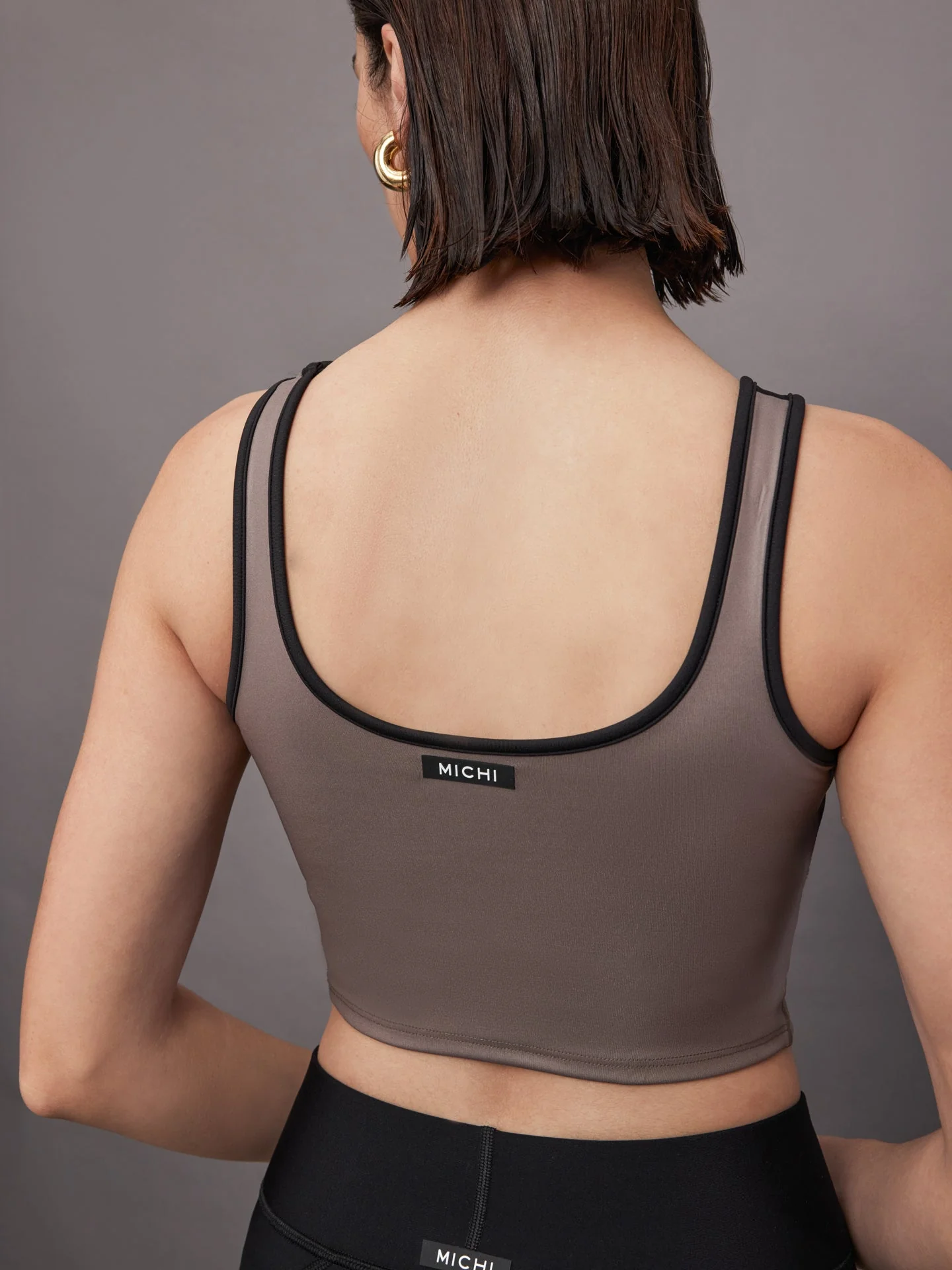 Michi | Fusion Gloss Bustier | Bronzed Pewter/Black - Image 5