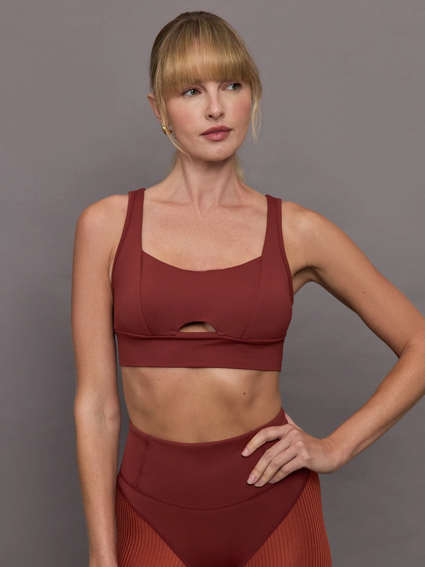 Michi | Verve Longline Bra | Terracotta