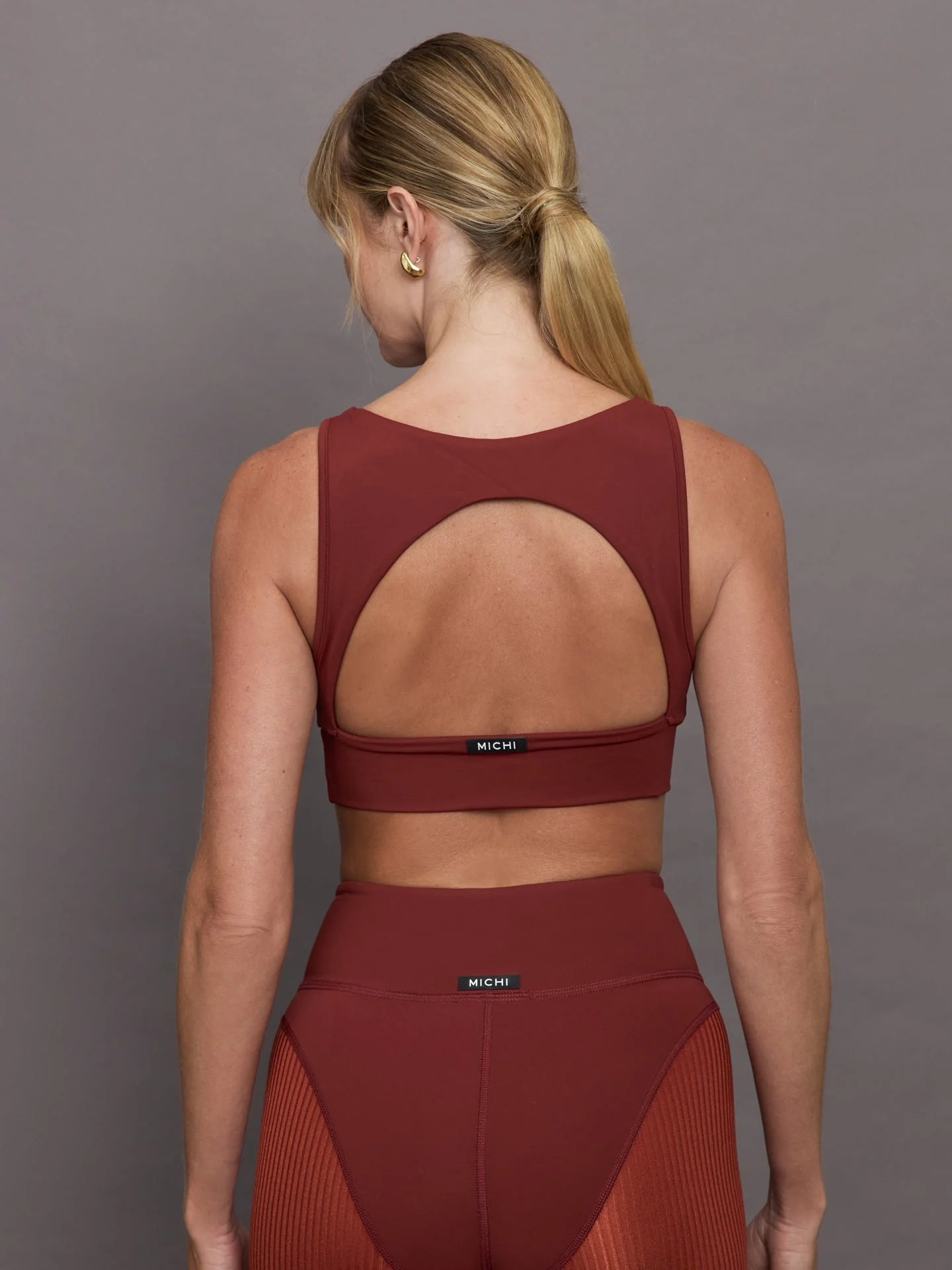 Michi | Verve Longline Bra | Terracotta - Image 3