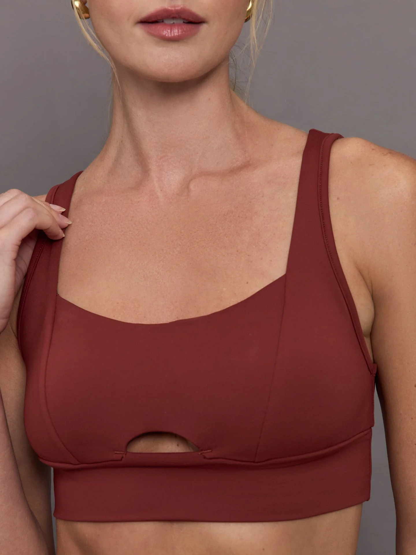 Michi | Verve Longline Bra | Terracotta - Image 5