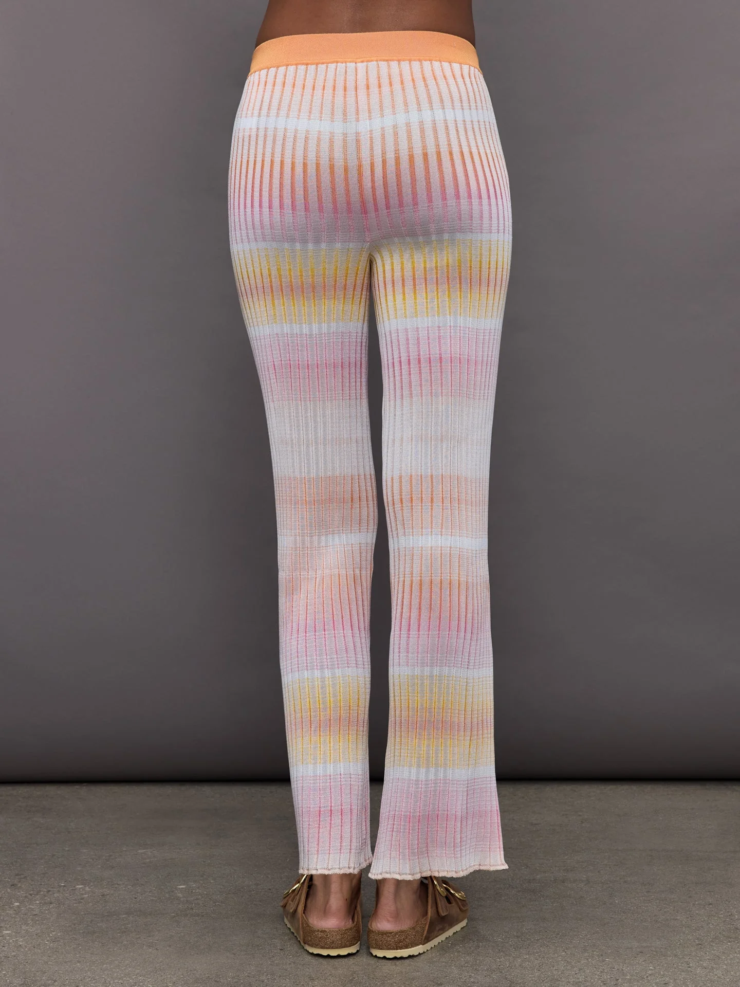 Missoni | Straight Ribbed Trousers | Orange/Multi - Image 4