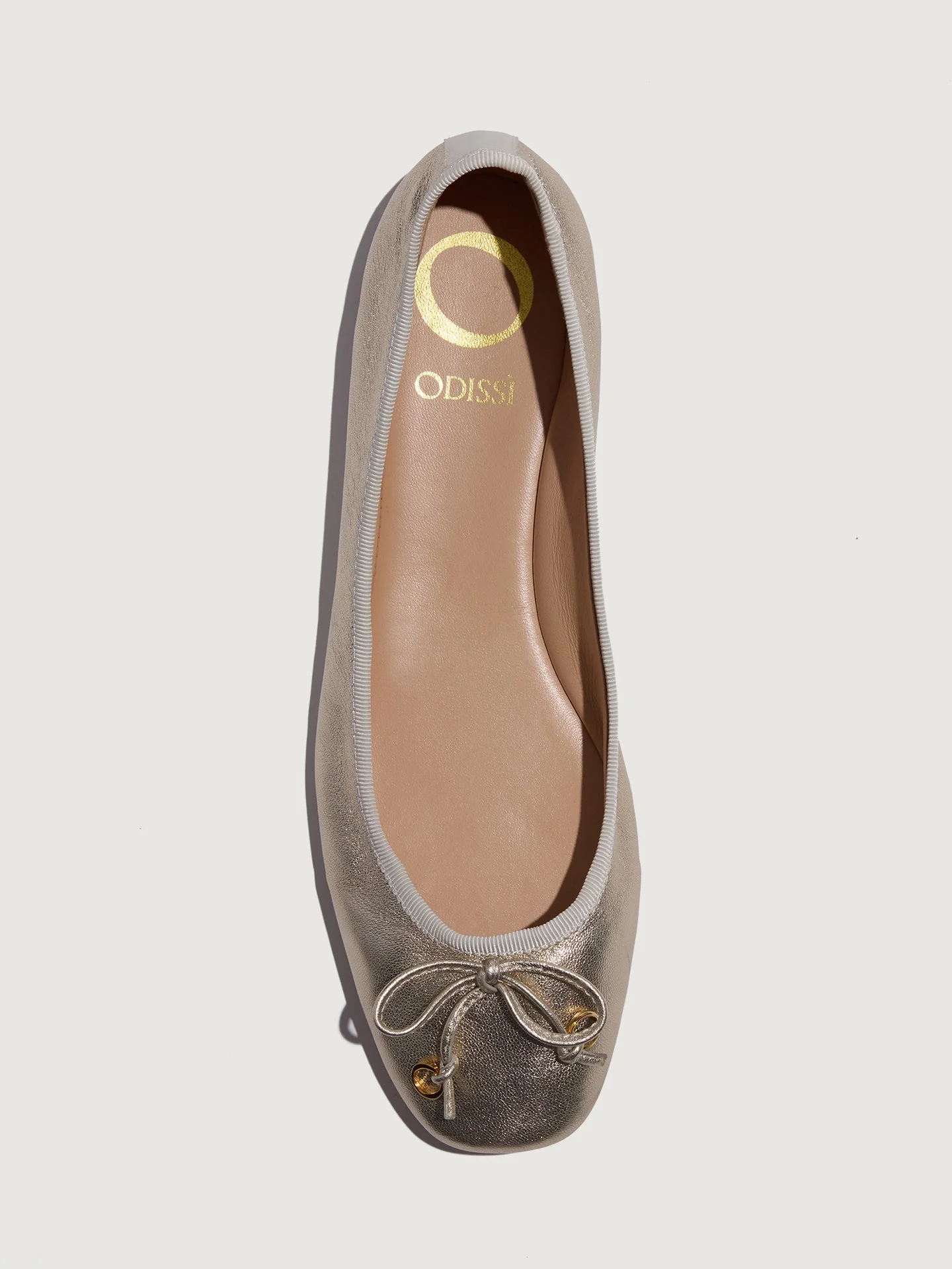Odissi | Lou Ballet Flat | Light Gold - Image 2