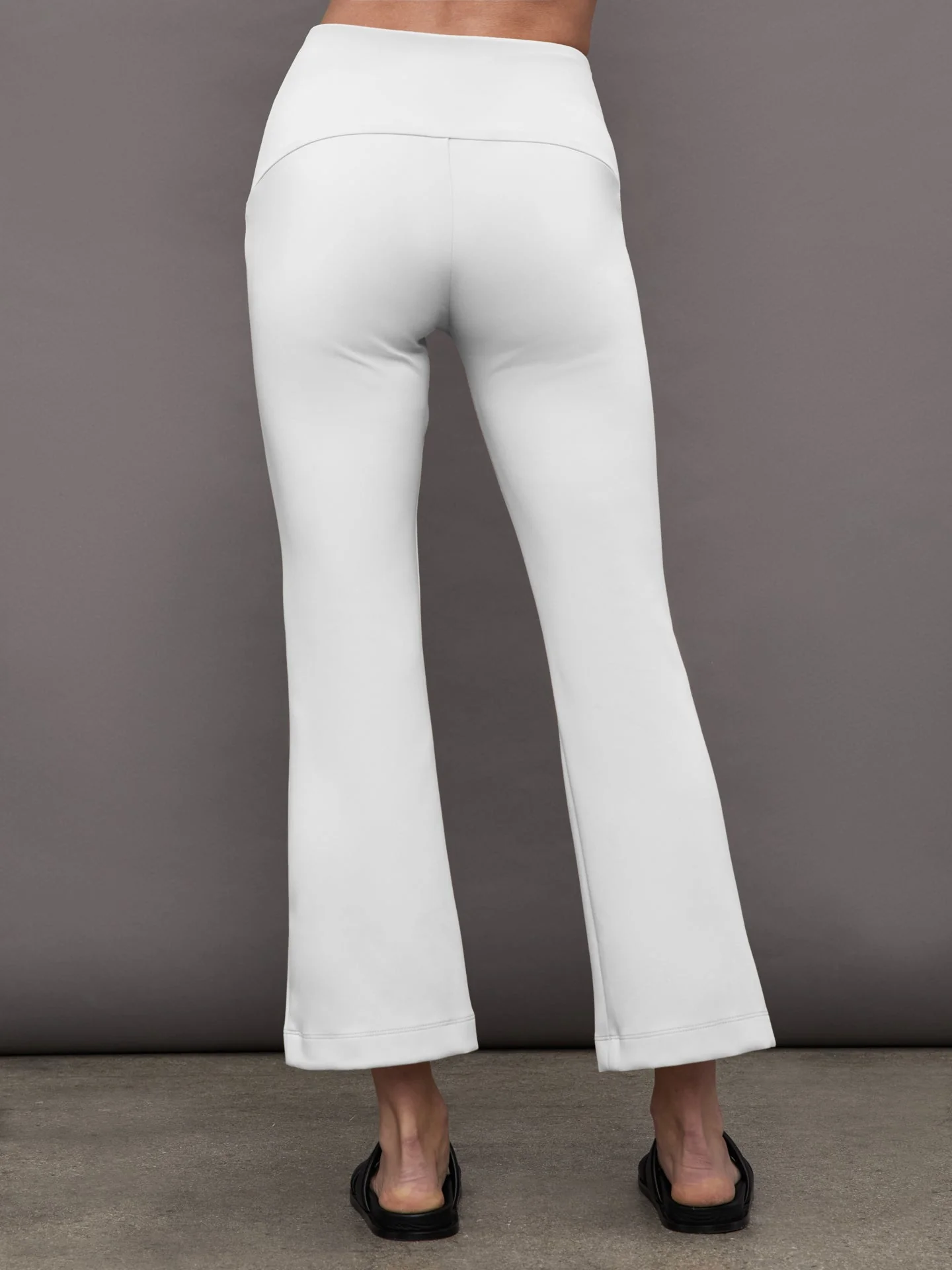 Ona | Kick Flare Pant | White - Image 4
