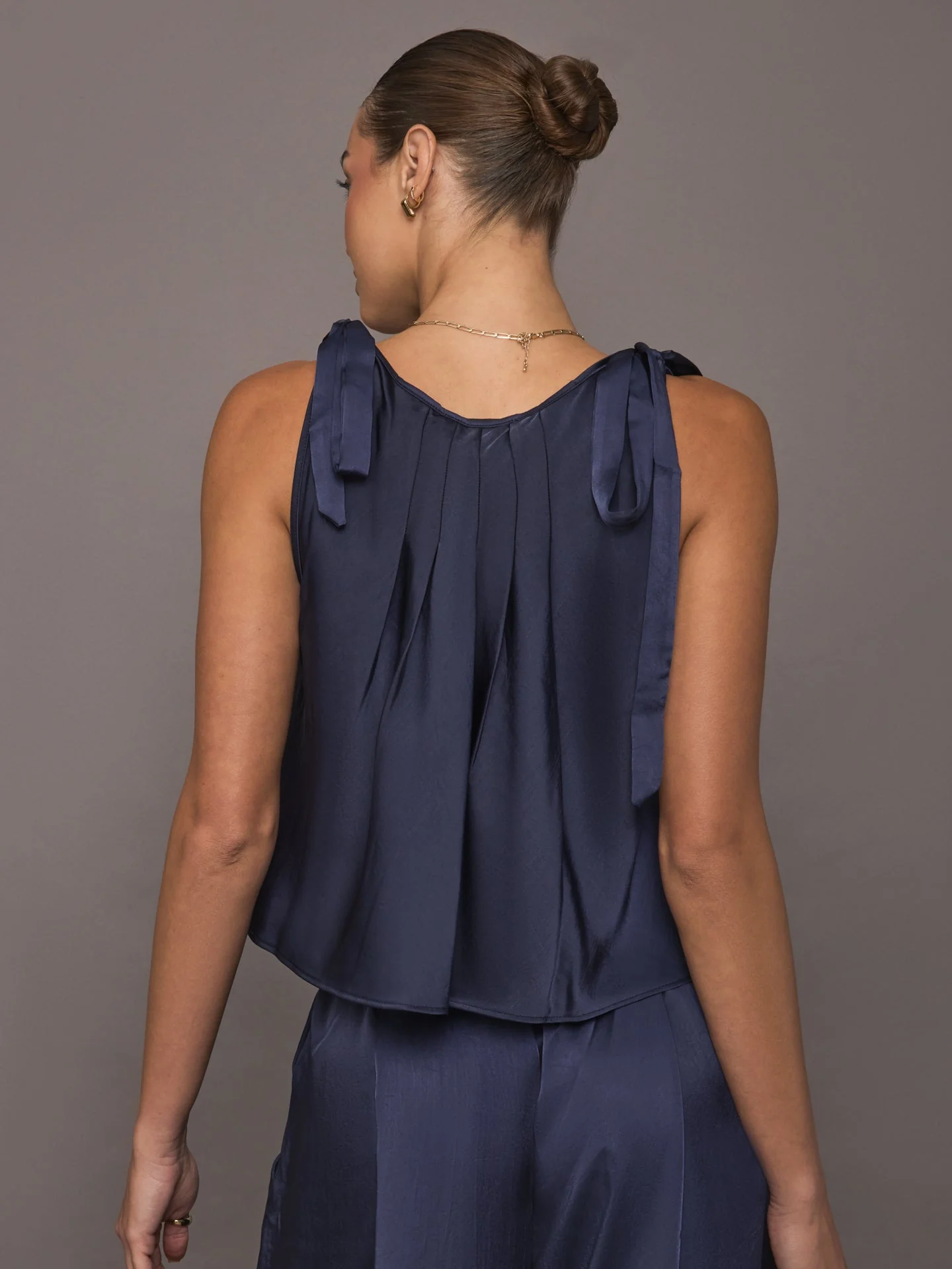 Ona | Tribeca Tie Top | Navy - Image 4