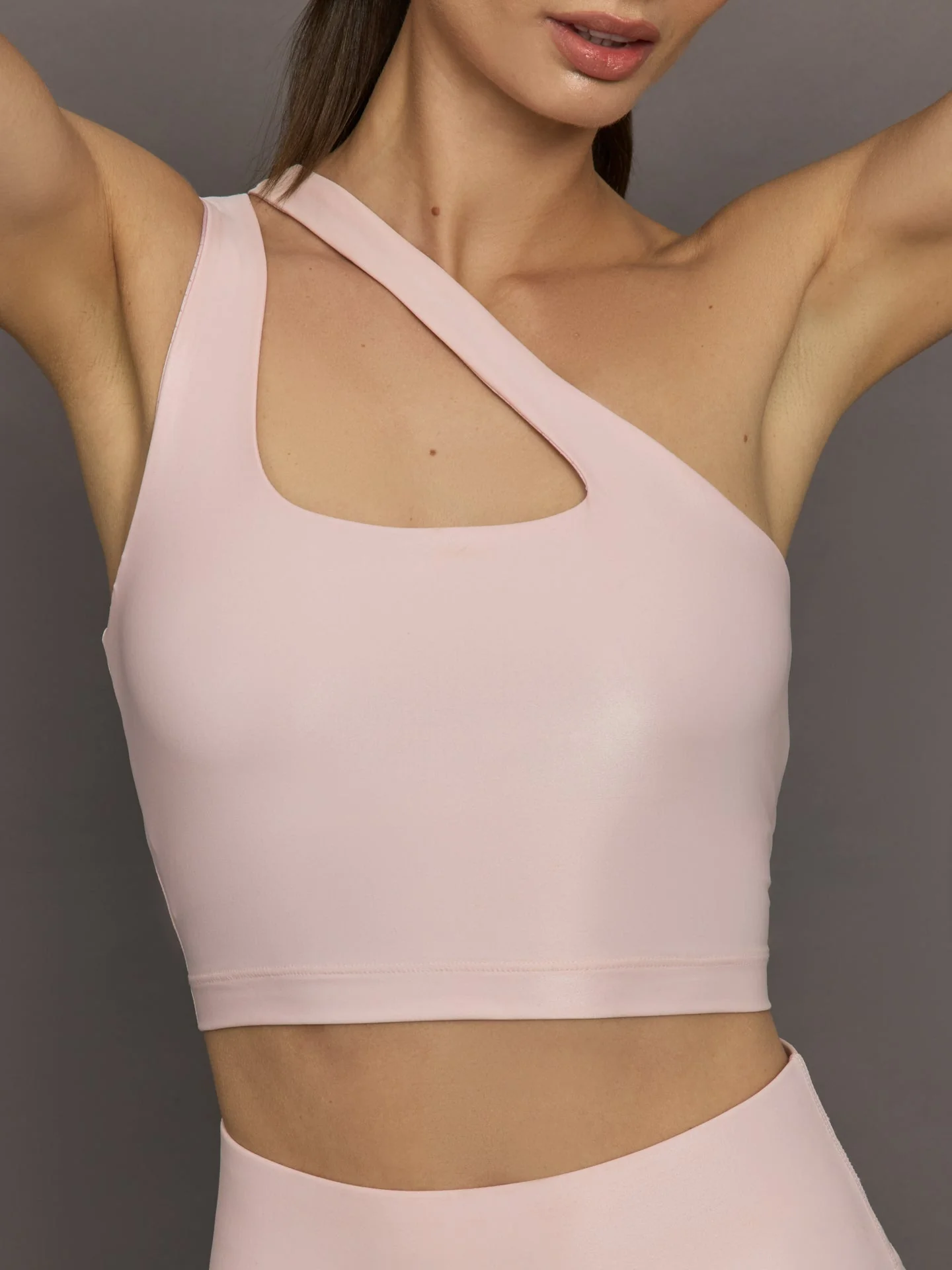 Carbon38 | One Shoulder Bra Top in Takara Shine | Lotus - Image 5