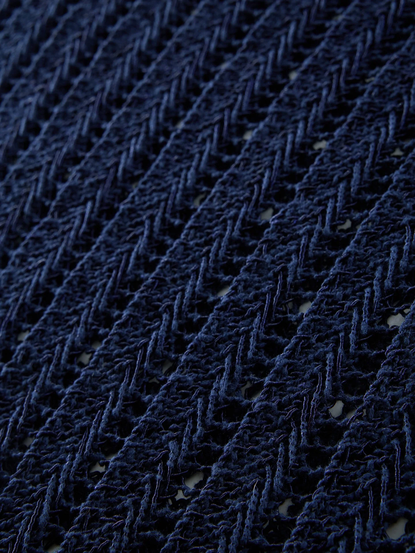 Carbon38 | Open Knit Sweater | Navy - Image 5