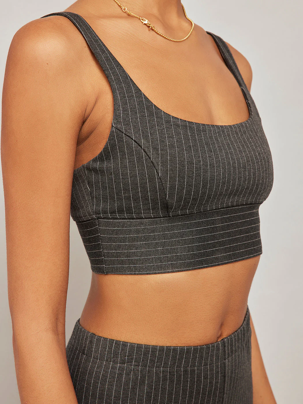 Carbon38 | Pinstripe Bra | Black Pinstripe - Image 4