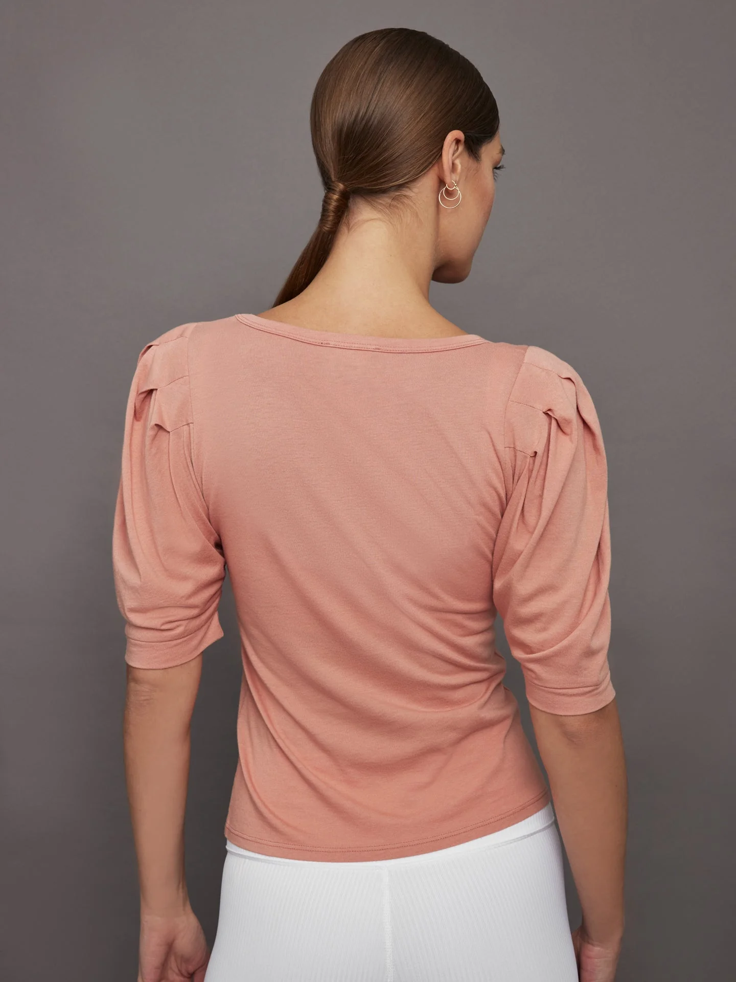 Carbon38 | Puff Sleeve Tee | Muted Clay - Image 4