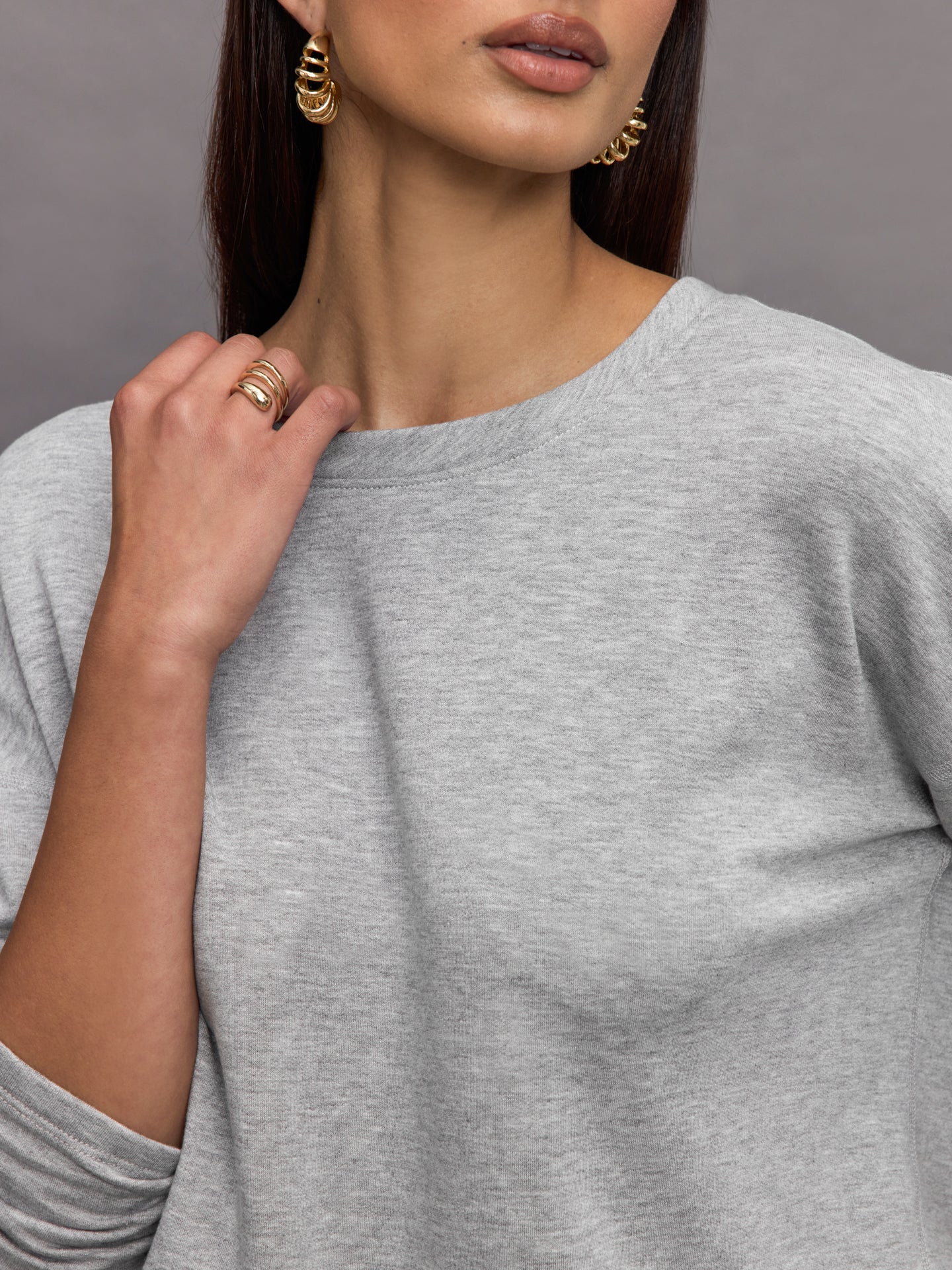 Carbon38 | Pullover Sweatshirt | Heather Grey - Image 5