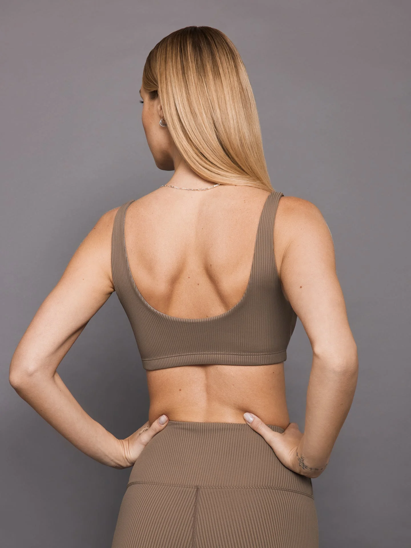Carbon38 | Ribbed Bra | Caribou - Image 2