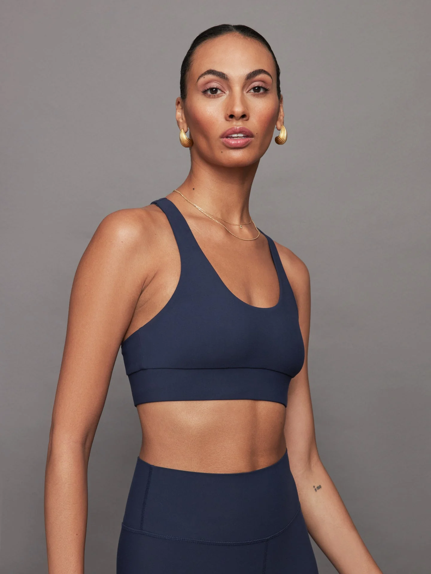 Carbon38 | Scoop Racerback Bra in Melt | Navy - Image 3