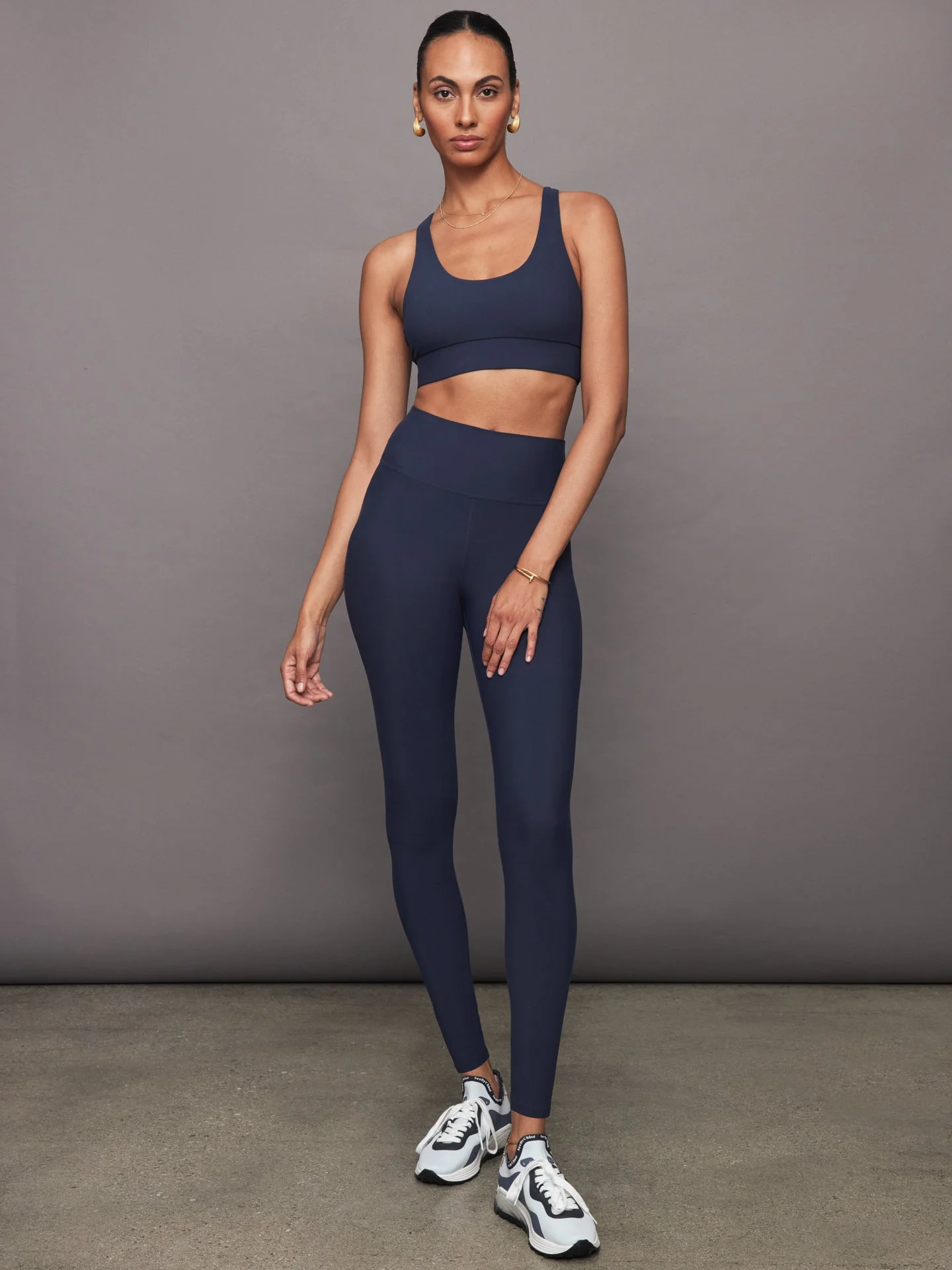 Carbon38 | Scoop Racerback Bra in Melt | Navy - Image 4